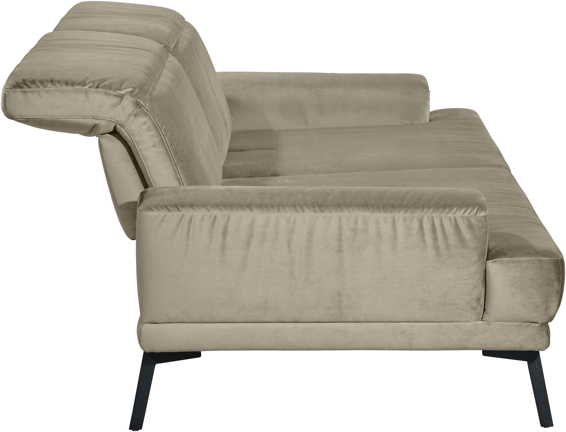 Musterring 3-Sitzer »MR 4580«, inkl. Kopf- und Sitztiefenverstellung, Fuß schwarz, B228 x T103 cm