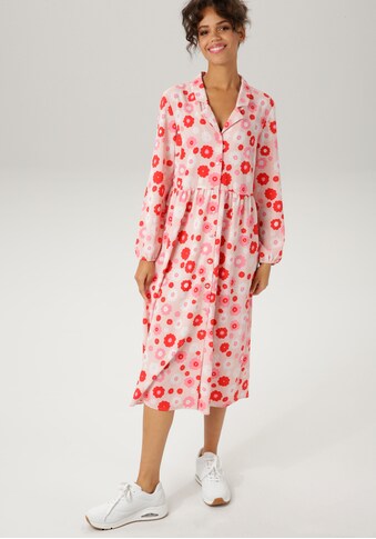 Aniston CASUAL Blusenkleid, mit farbharmonischen Blüten bedruckt kaufen