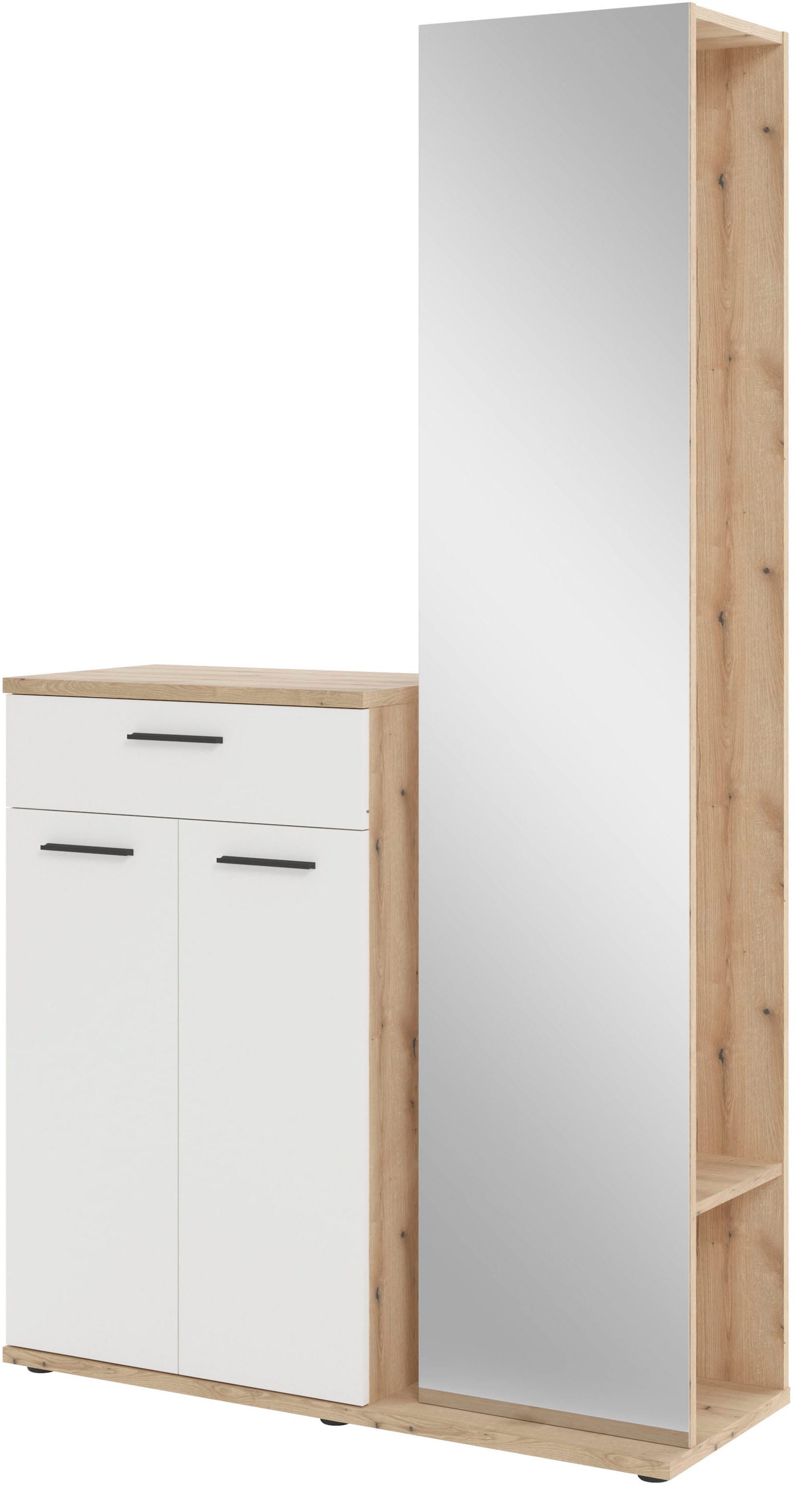 HBZ Garderoben-Set "Kompaktgarderobe, BxHxT 105x188x38 cm mit Spiegel", (2 günstig online kaufen