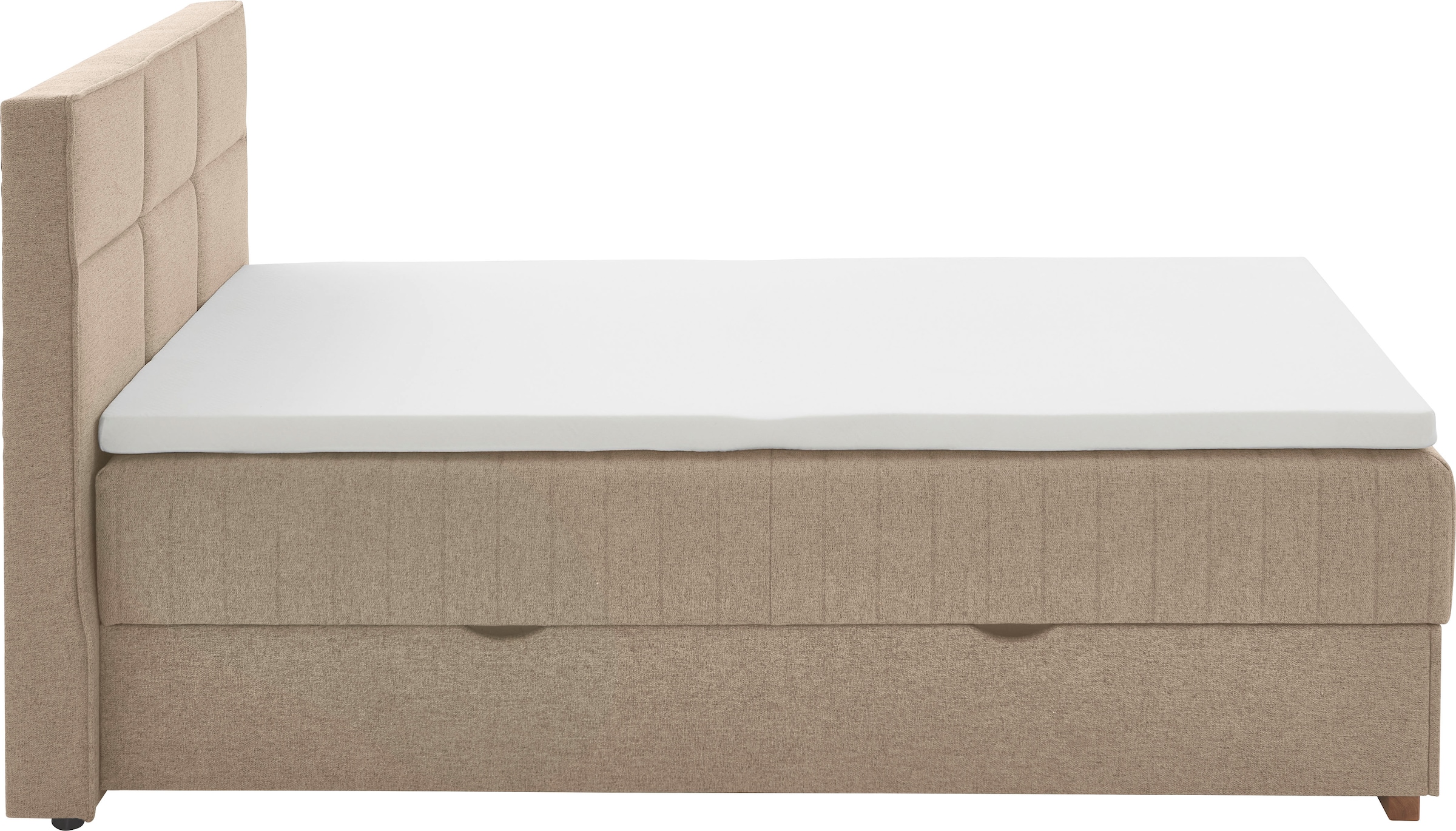meise.möbel Boxspringbett »Tambo«, inkl. Bettkasten & Topper, erhältlich in 120x200cm oder 180x200cm