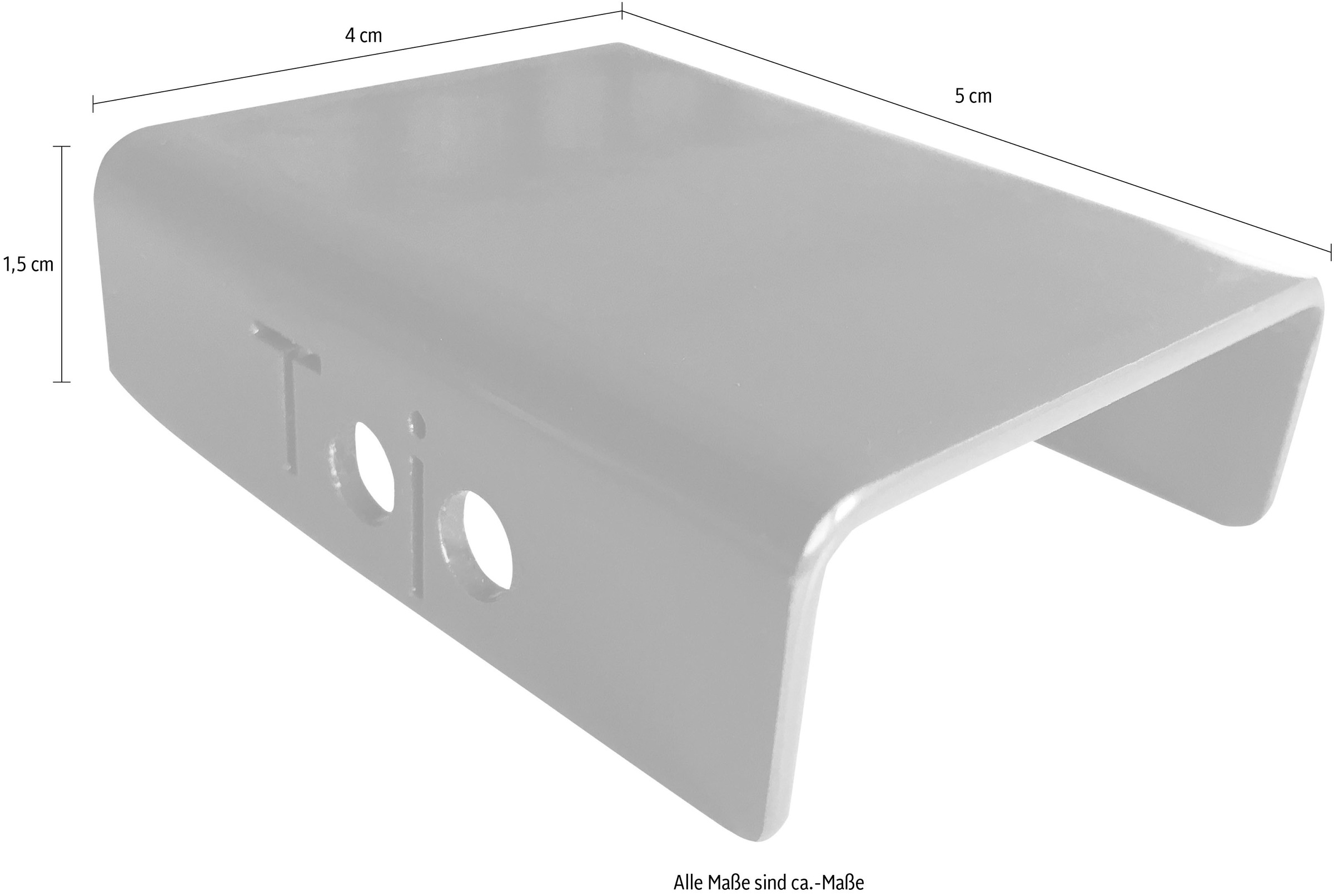 Tojo Griff "clip" 1 Stk. tlg. für die hochstabler Regale günstig online kaufen