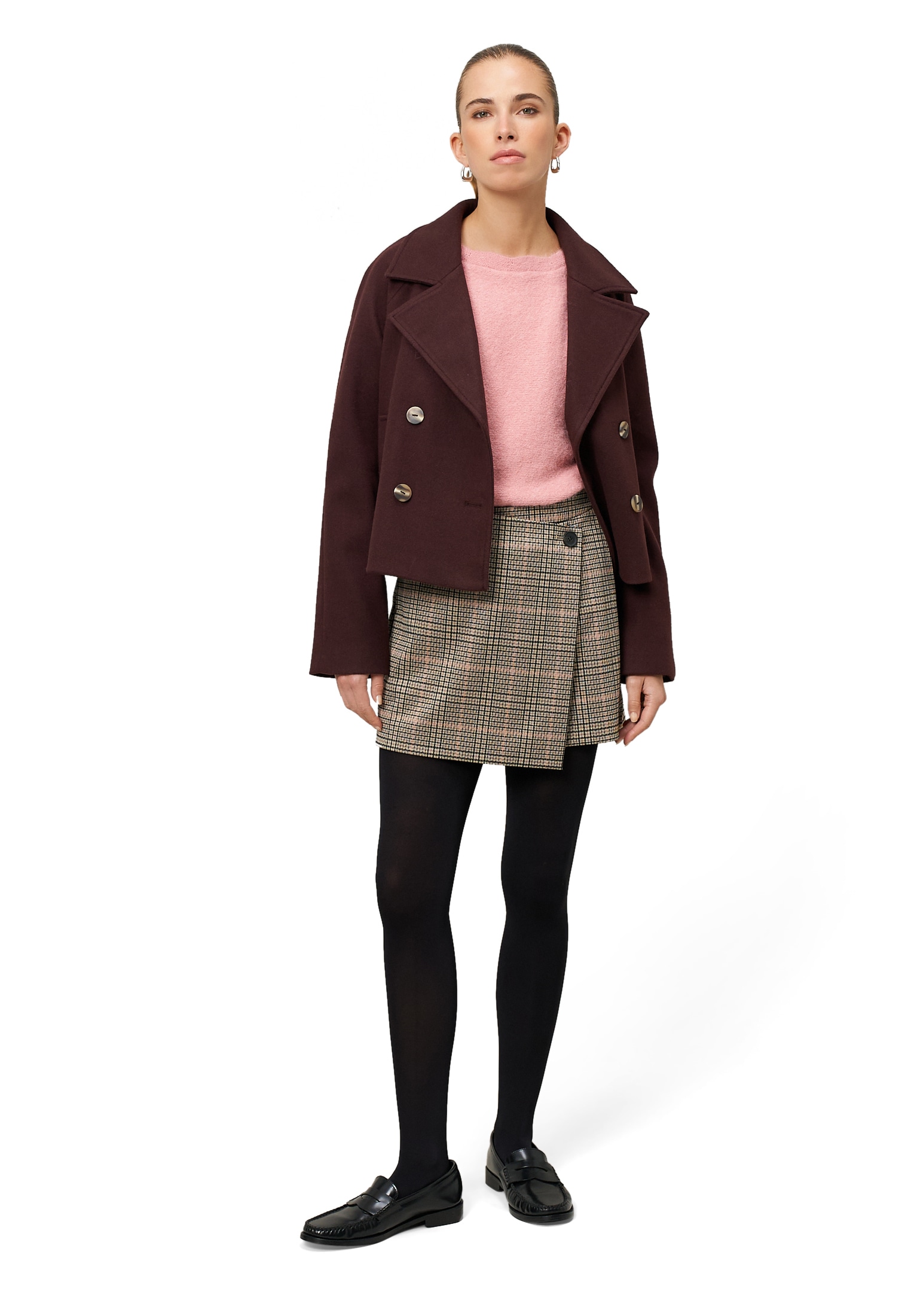 Zero Minirock »Damen mit Wickeloptik«