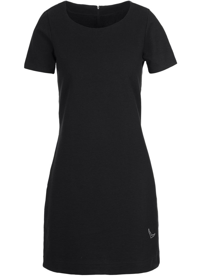 Trigema Jerseykleid "TRIGEMA Halbarm Kleid mit Kristallsteinen" 1 Stk. tlg. günstig online kaufen