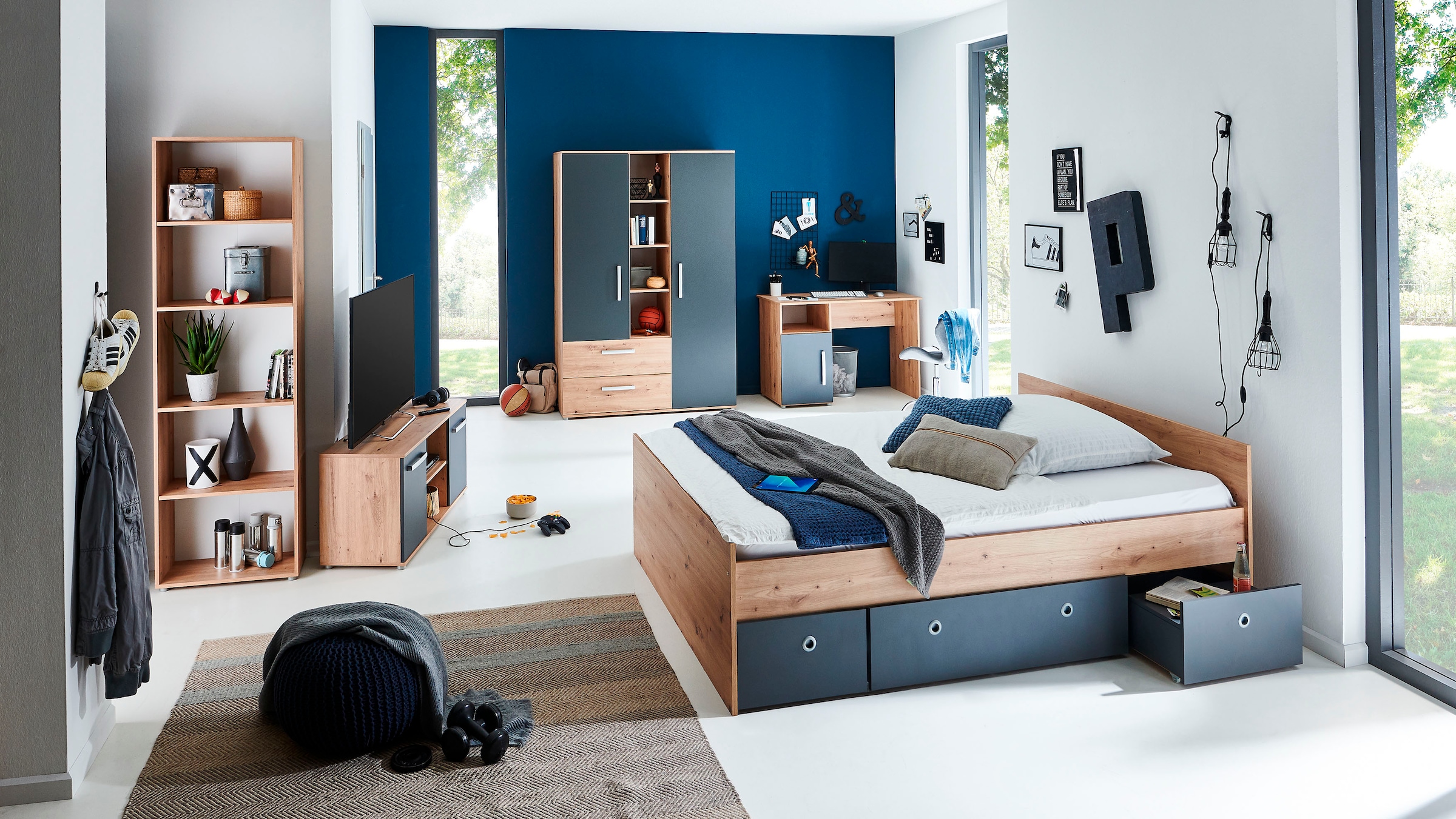 arthur berndt Bettschubkasten "Alessio" Set, 3 Stk. tlg. mit Melamin-Oberfl günstig online kaufen