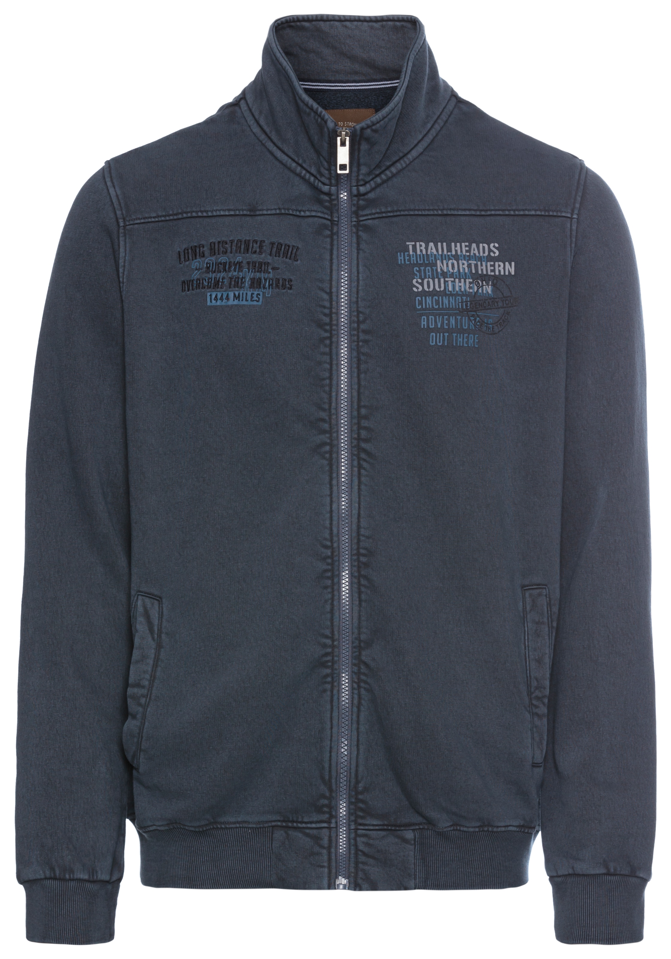 Man's World Sweatjacke, mit Print und Stickerei