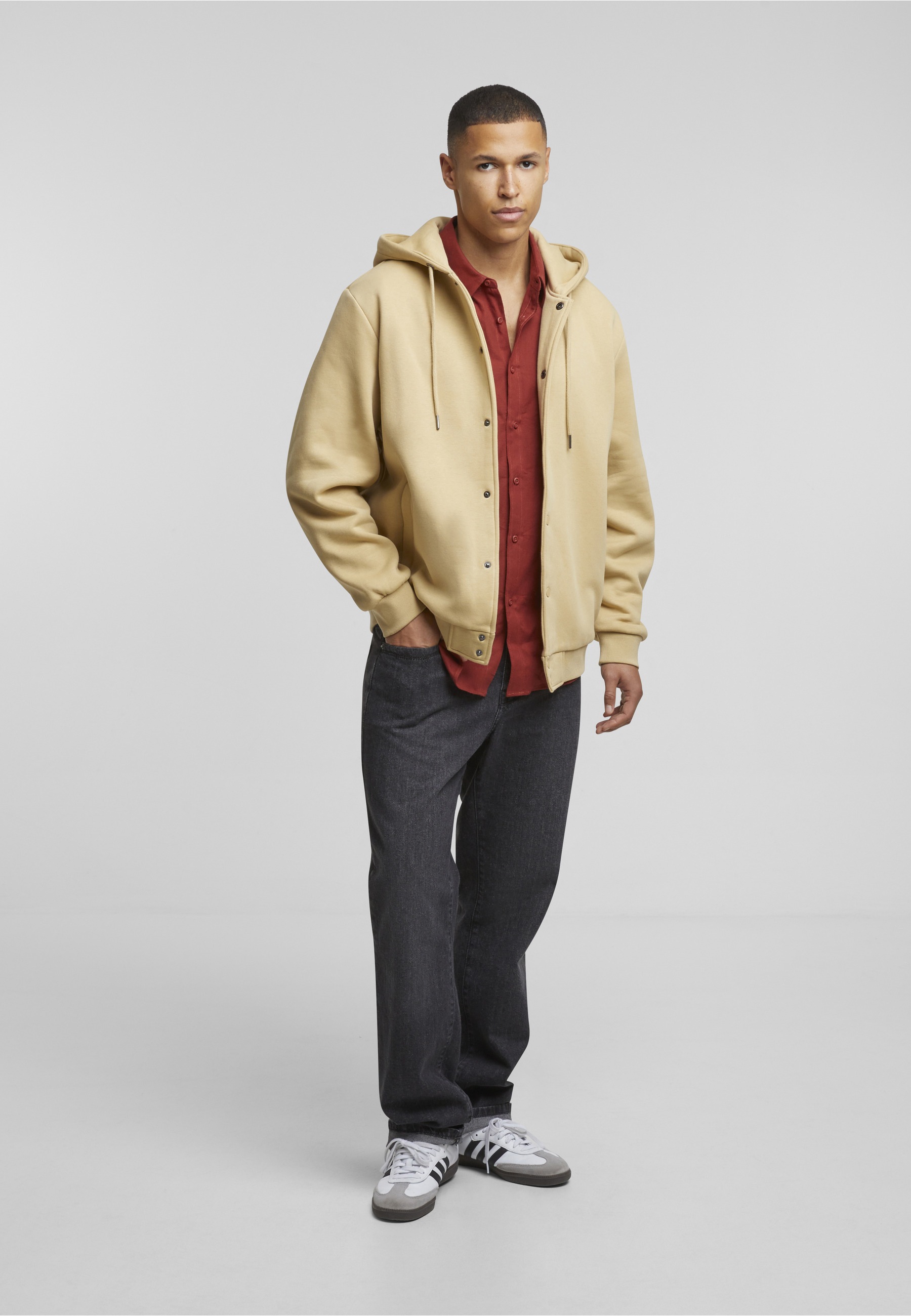 URBAN CLASSICS Kapuzenpullover »Urban Classics Fluffy Fleece Hoodjacket« 1