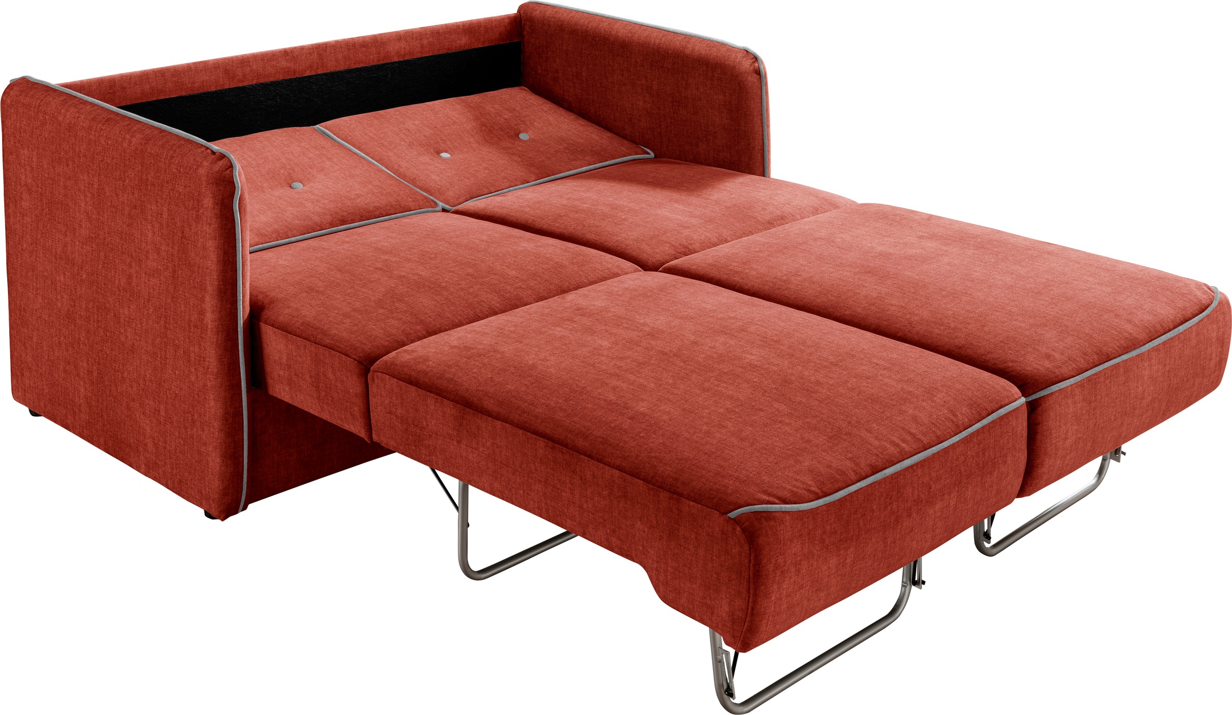 Thumbnail - Home affaire Schlafsofa "Merina", mit zweigeteilter Bettfunktion, Auszug nach vorn, Federkern
