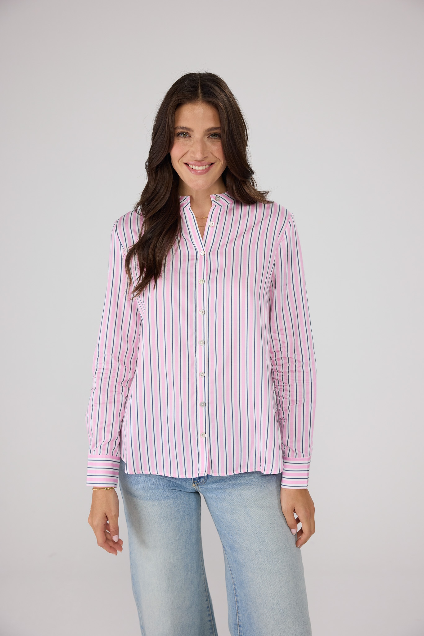 Lieblingsstück Klassische Bluse "RatiL" aus Lyocell und Baumwolle günstig online kaufen