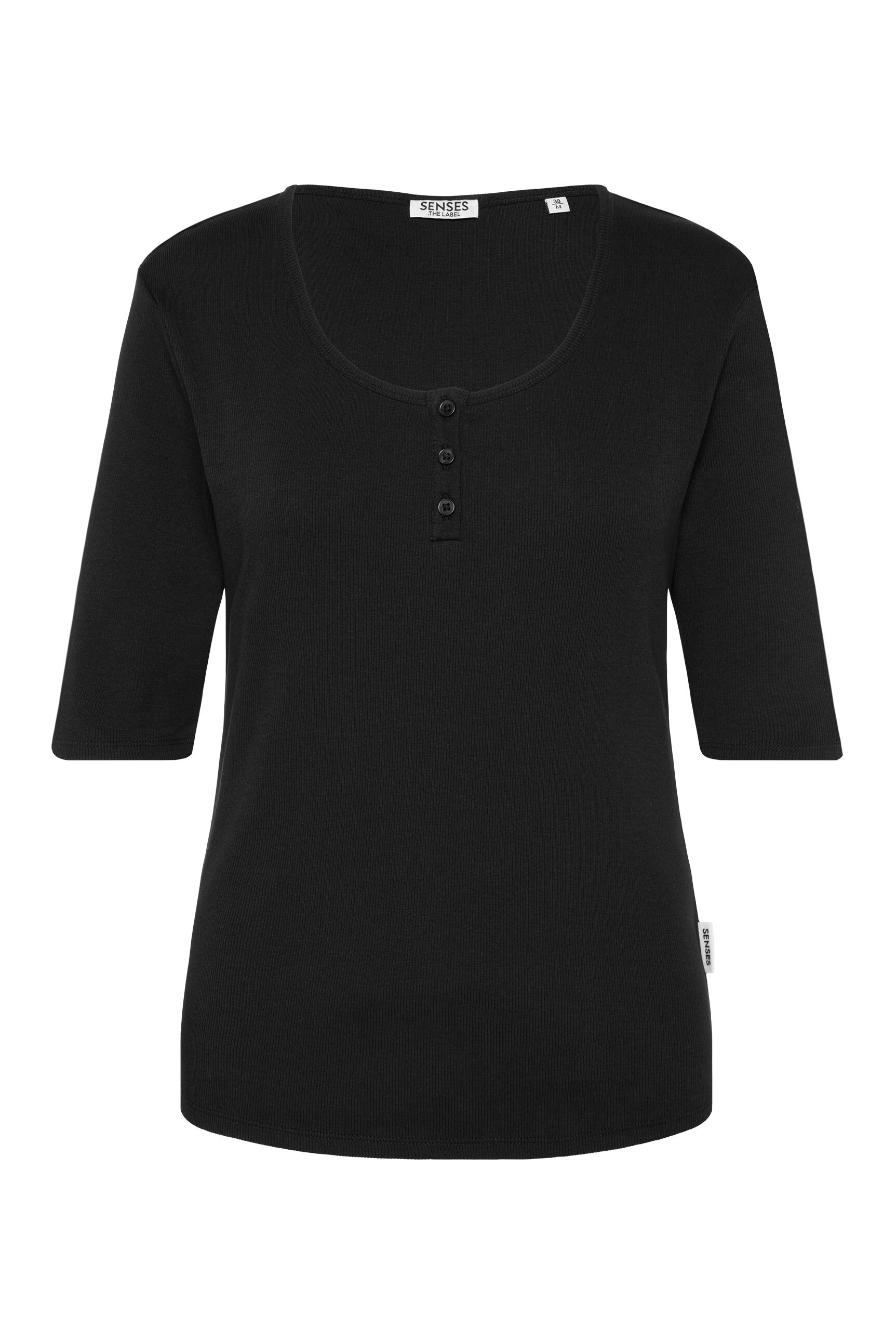 SENSES.THE LABEL Rundhalsshirt, mit Baumwolle