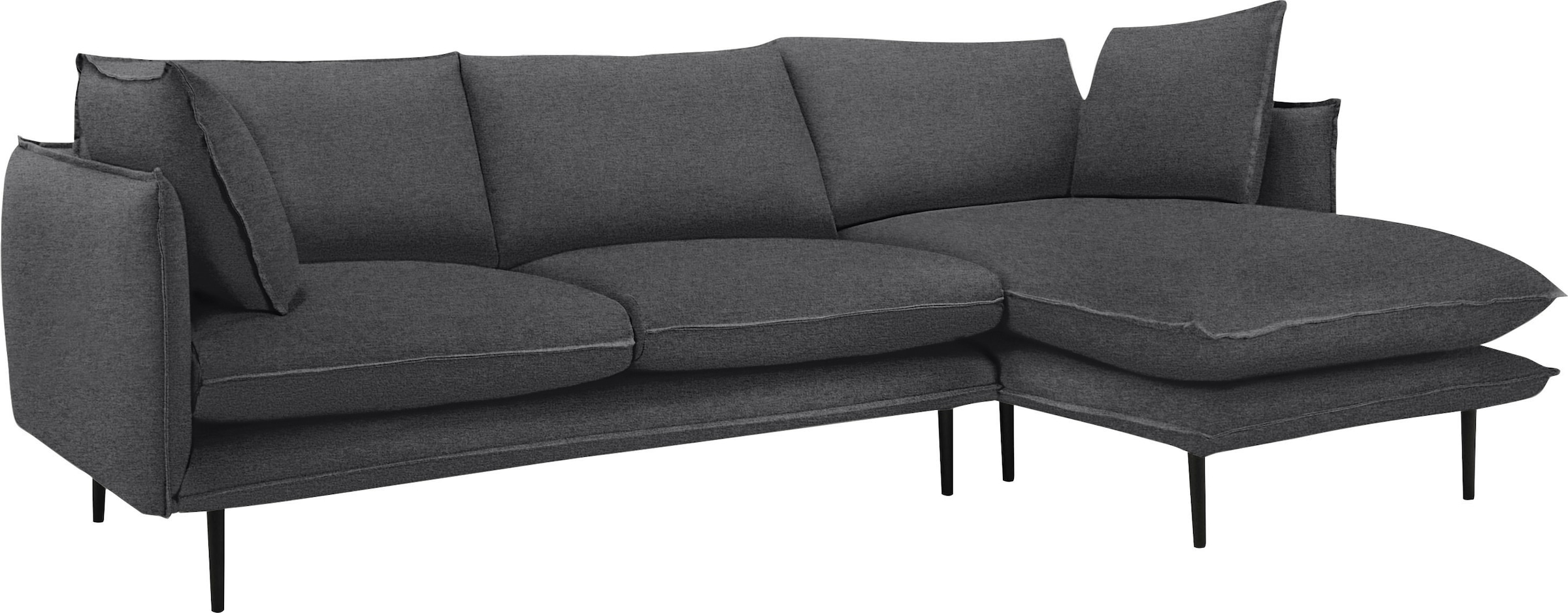 Home affaire Ecksofa "Somba L-Form" mit dickem Keder, Ottomane wahlweise li günstig online kaufen