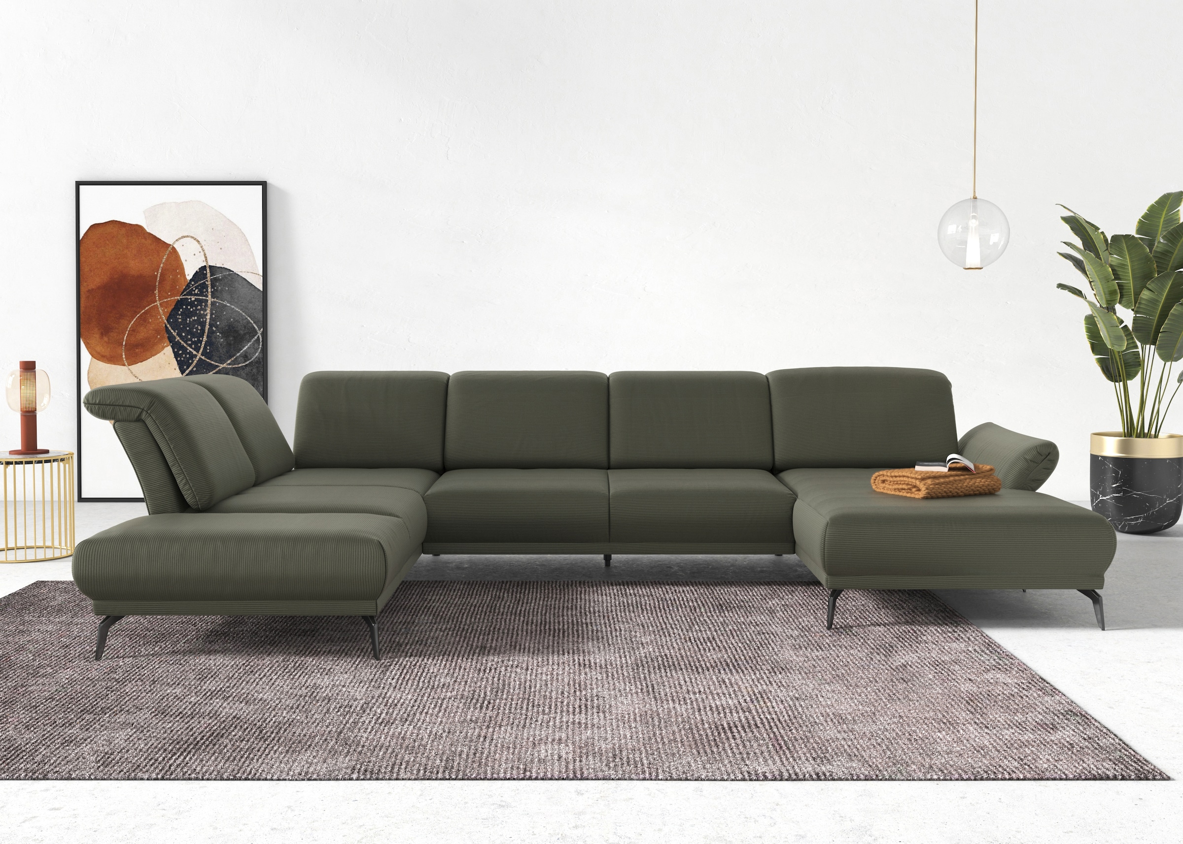 sit&more Wohnlandschaft "Coco U-Form" Sitztiefen-, Arm- und Kopfteilverstel günstig online kaufen