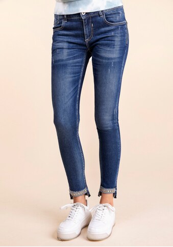 BLUE FIRE Skinny-fit-Jeans »CHLOE«, mit Schmucknieten vorne am Beinabschluss kaufen
