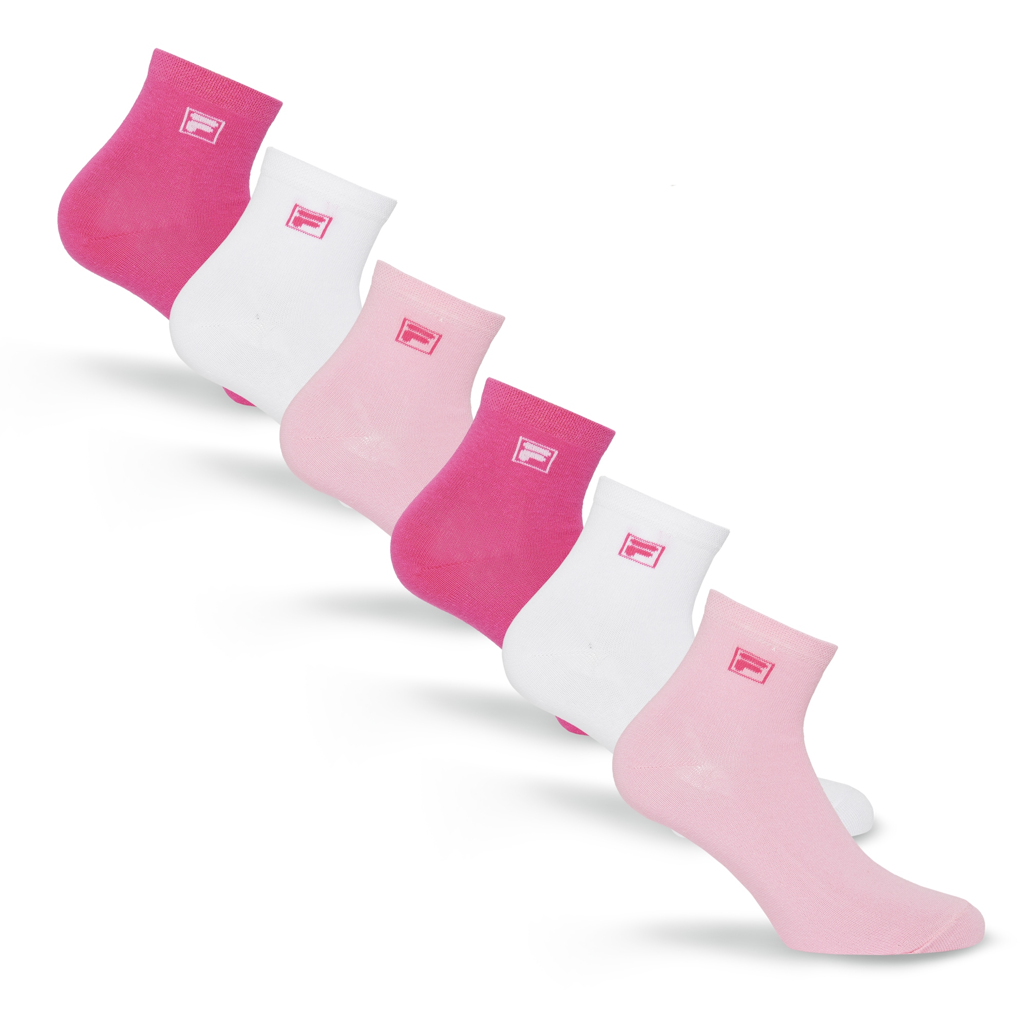 Fila "UNISEX QUARTER PLAIN SOCKS" 6 Paar, mit Logo-Schriftzug