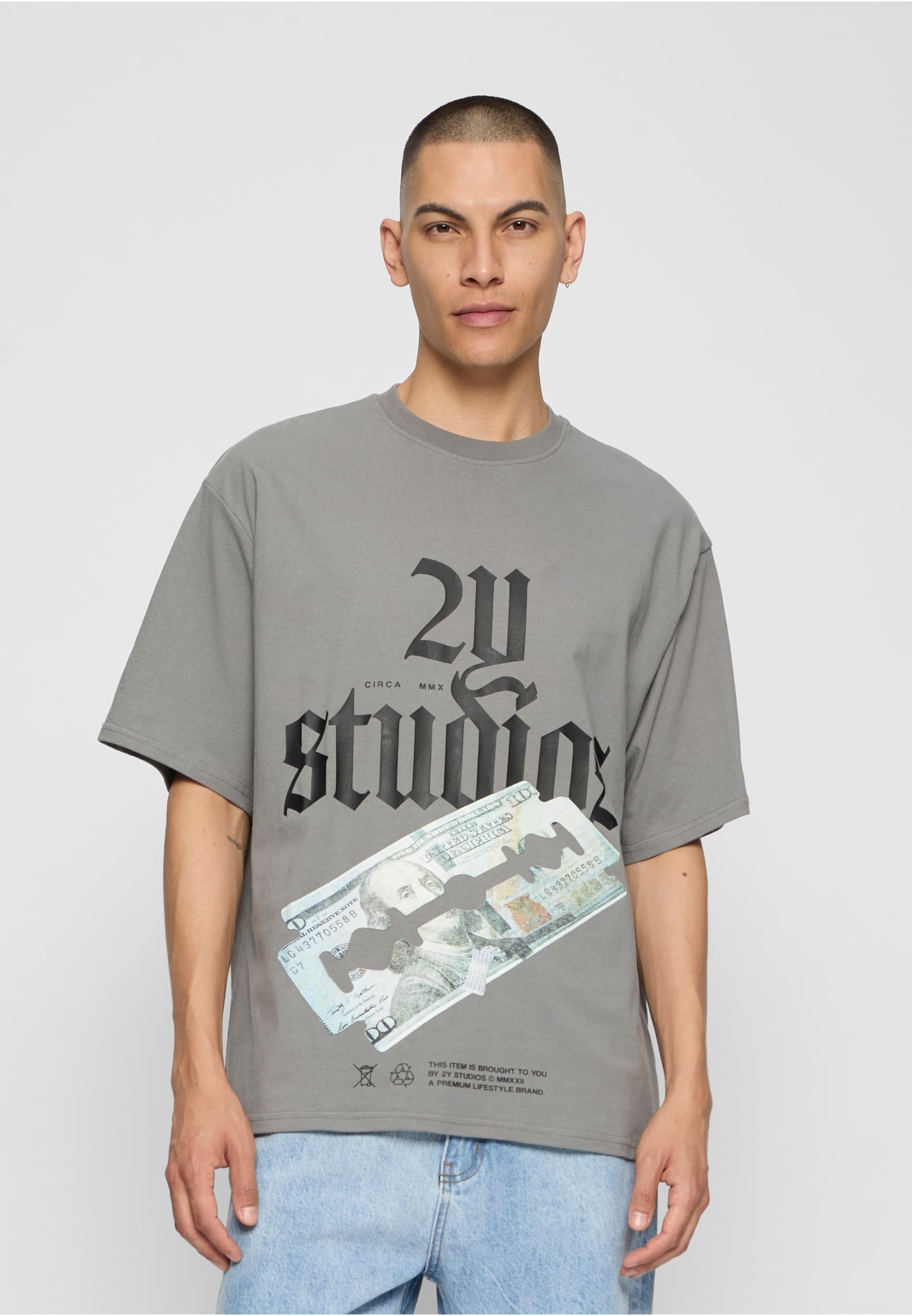 Thumbnail - 2Y Studios T-Shirt "2Y Studios Herren Razor Oversize Tee" 1 Stk.