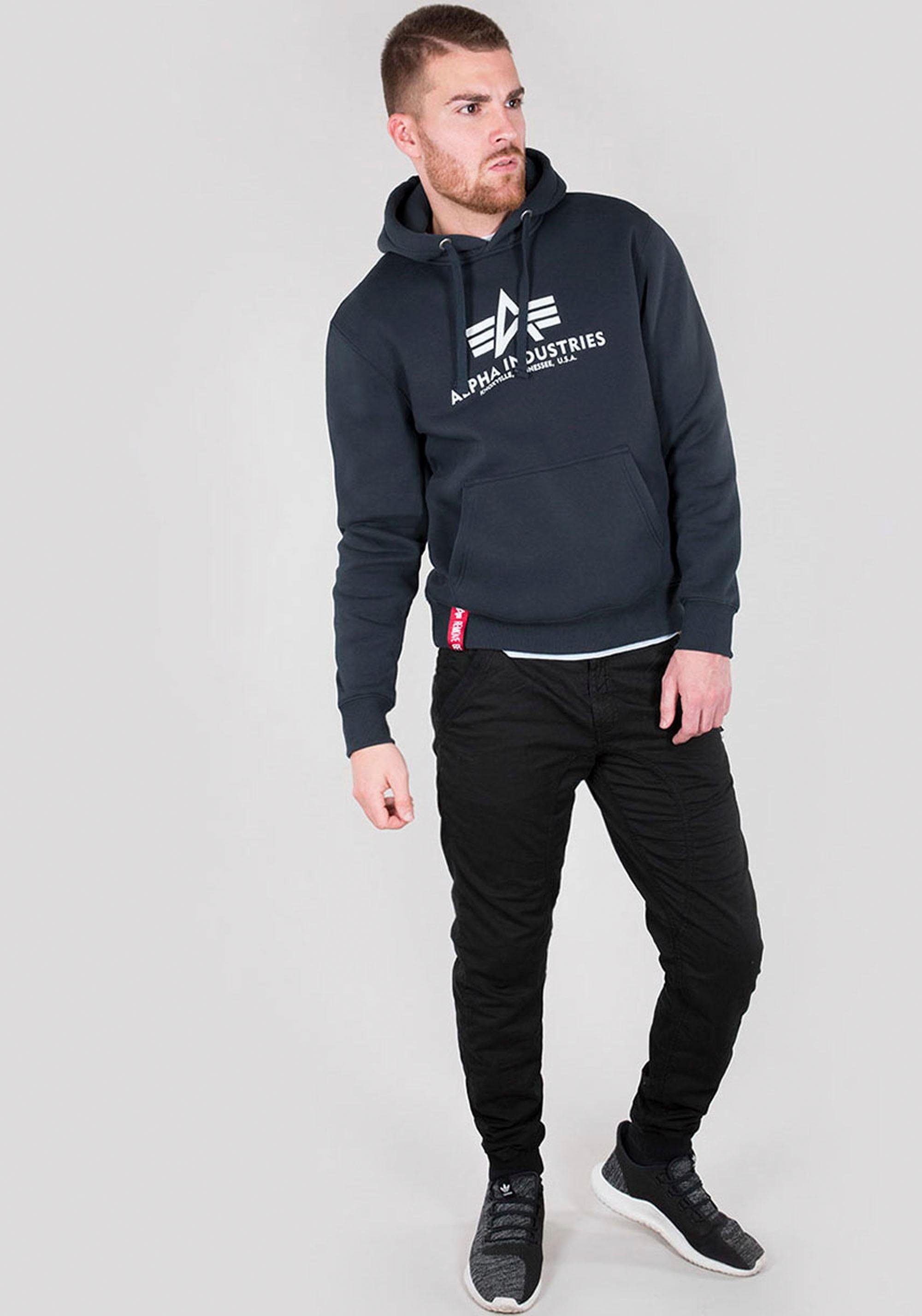 Thumbnail - Alpha Industries Kapuzensweatshirt "Basic Hoody", Baumwollmischung, regular fit