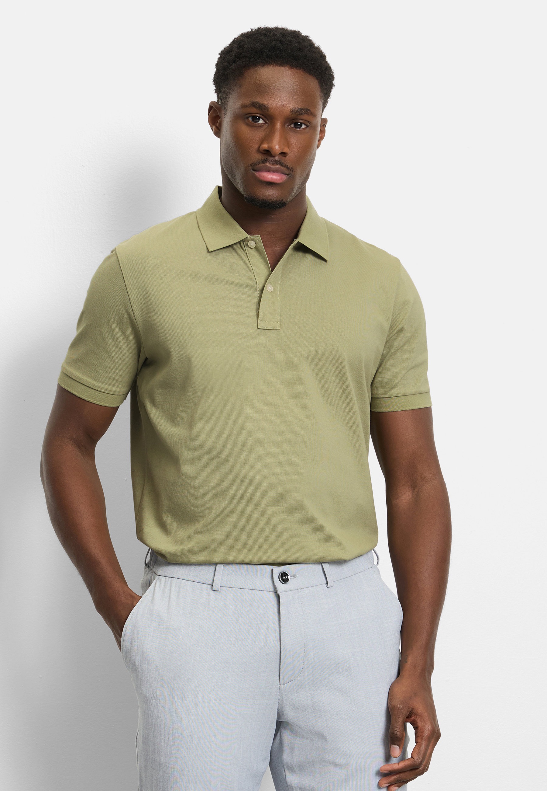 OLYMP Poloshirt "OLYMP Casual Wirk" günstig online kaufen