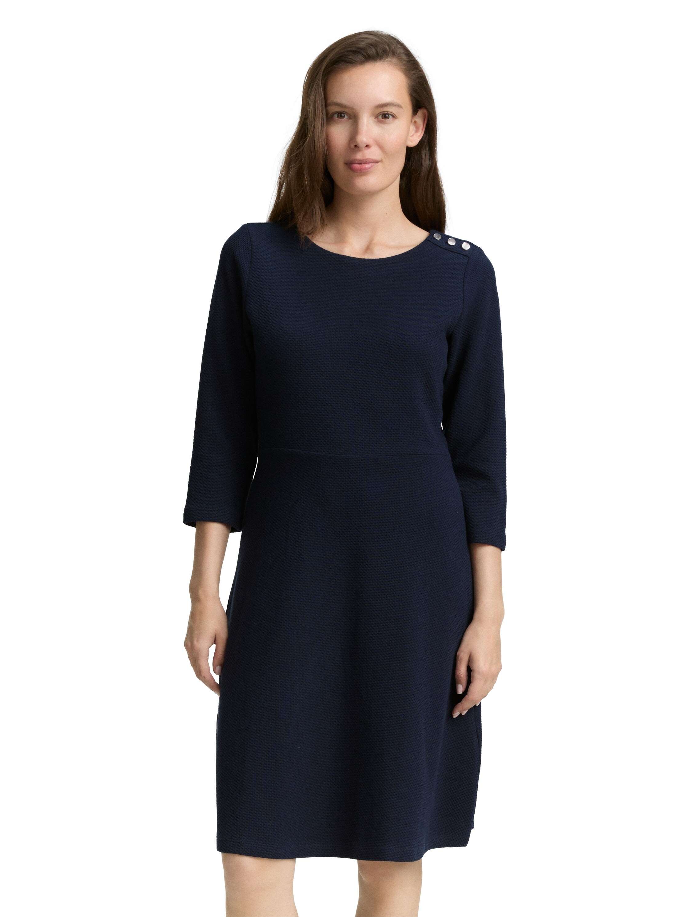 TOM TAILOR Jerseykleid, Sommerkleid mit Knopf-Details günstig online kaufen