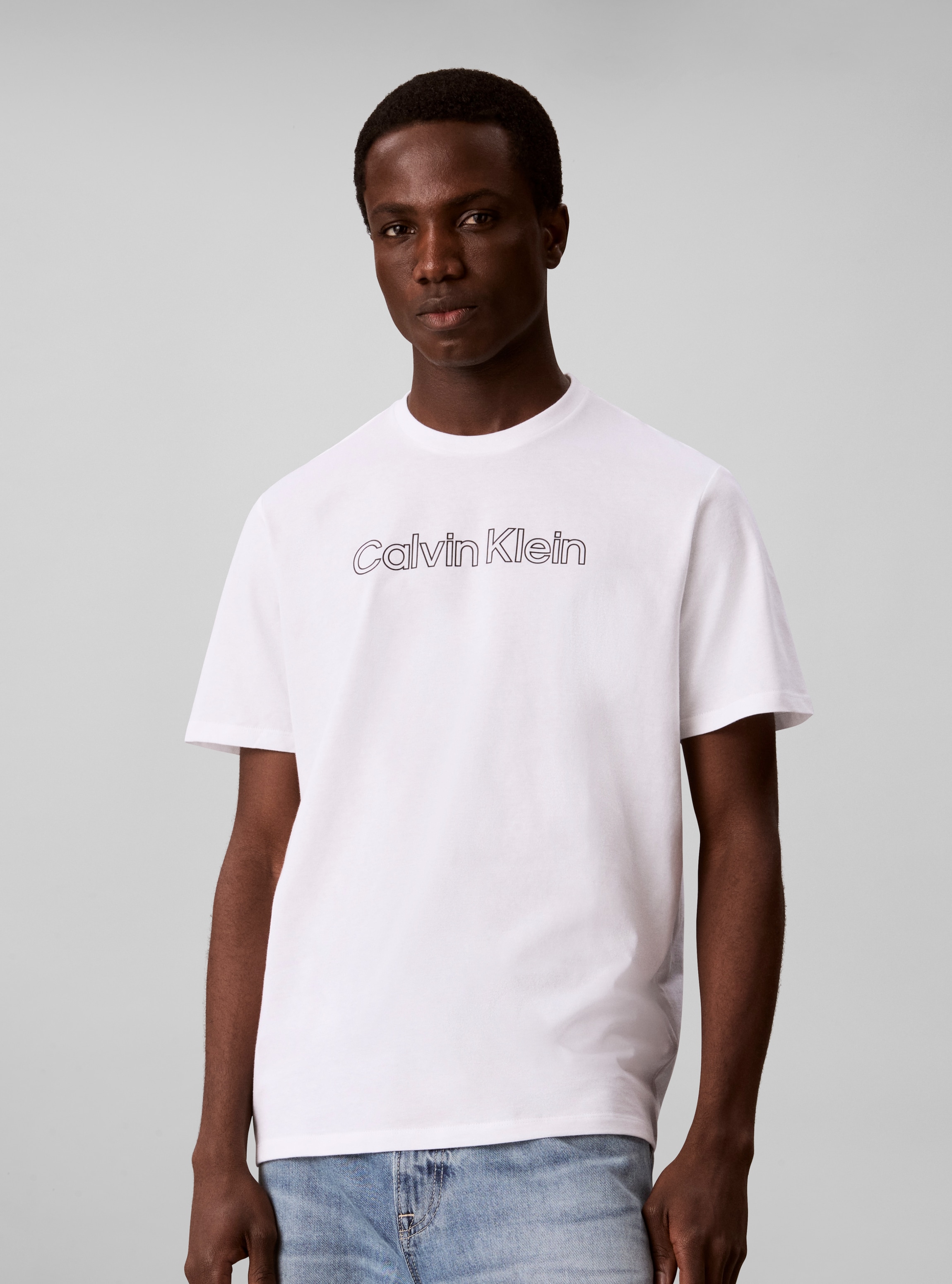 Calvin Klein T-Shirt "LOGO GRAPHIC" Regular fit mit Rundhalsausschnitt