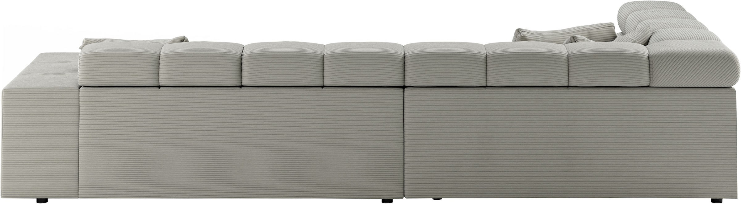 INOSIGN Ecksofa »Ancona incl. Kopfteilverstellung, OTTOs Choice, Breite 319cm, L-Form«, wahlweise motorische Sitztiefenverstellung, auch in Cord + Easy Care