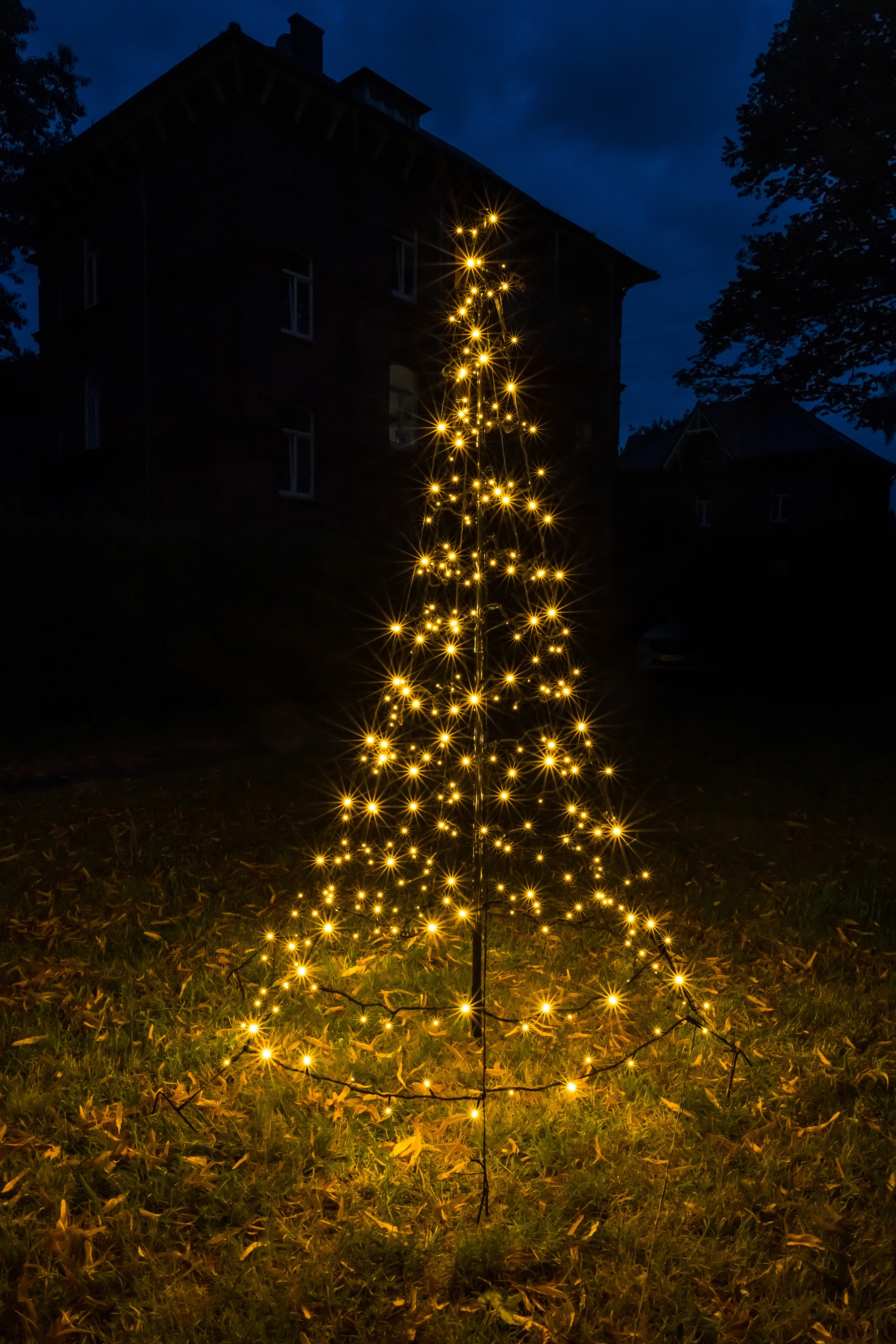 LED Metall Tannenbaum Weihnachtsbaum Lichterbaum Weihnachtsdeko Außen  Garten