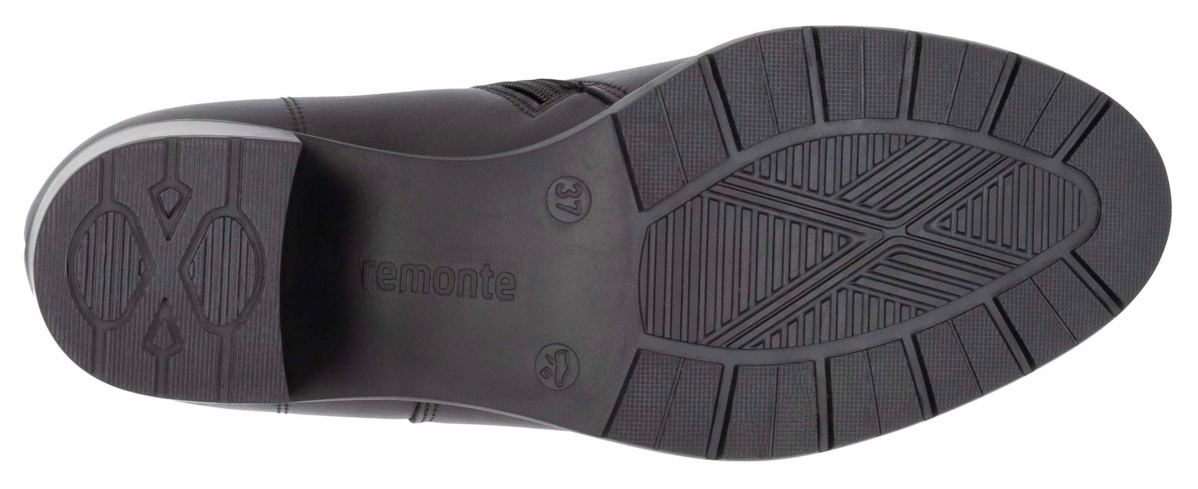 Remonte Stiefelette, Blockabsatz, Herbstmode, Businessschuh mit Innenreißverschluss