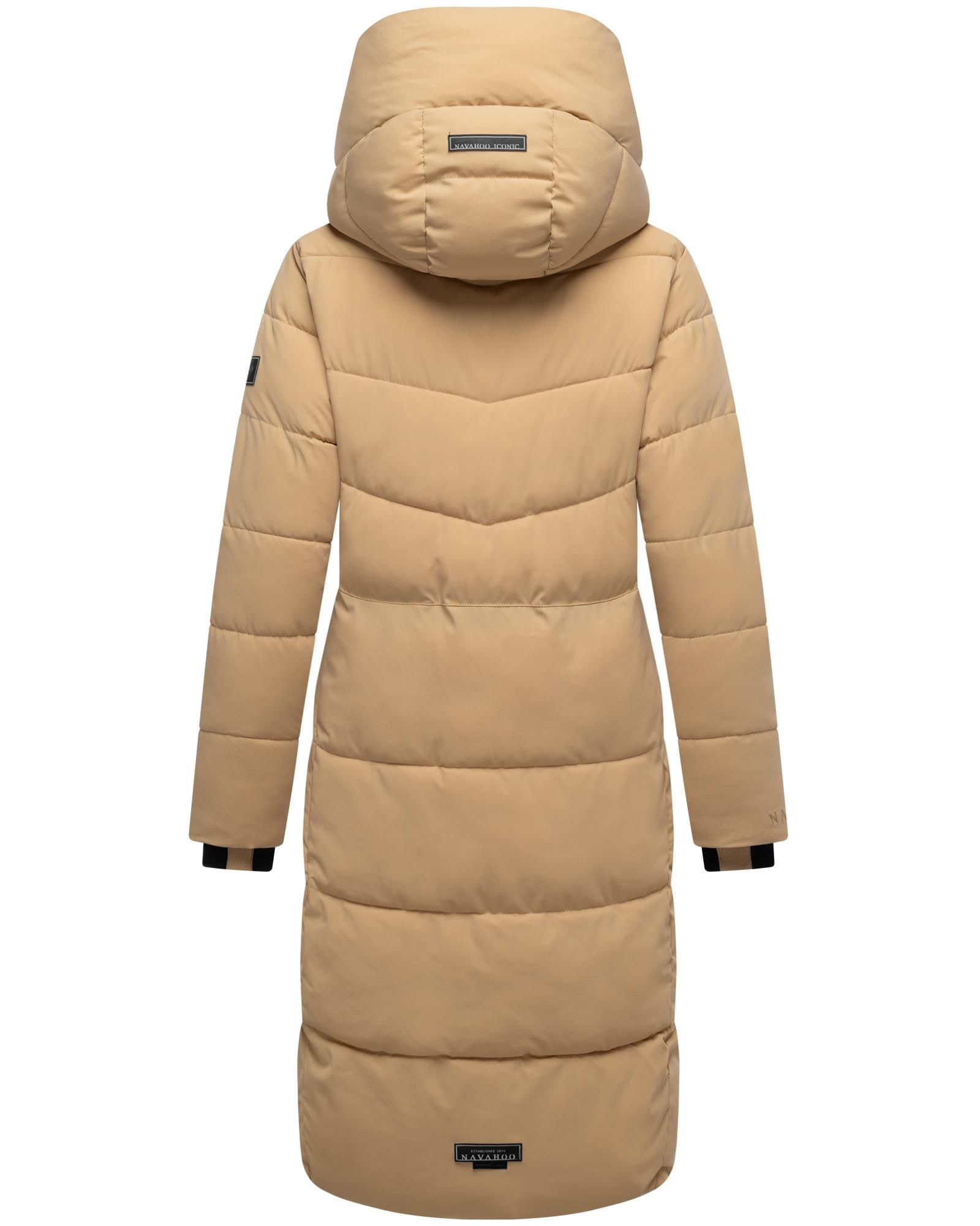 Navahoo Steppmantel »Schokokuss XIV«, Warmer Damen gesteppter Wintermantel mit Kapuze