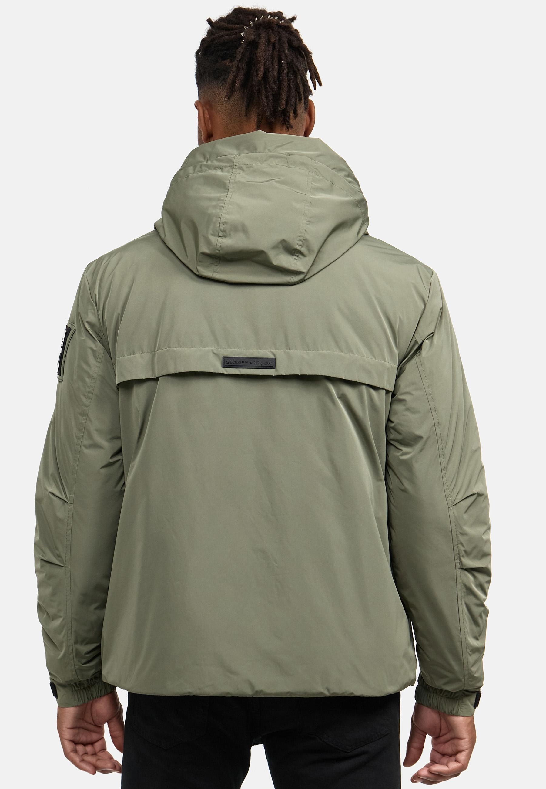 Stone Harbour Winterjacke »Yorchii XX«, mit Kapuze, Herren Outdoorjacke mit Fleece-Innenfutter