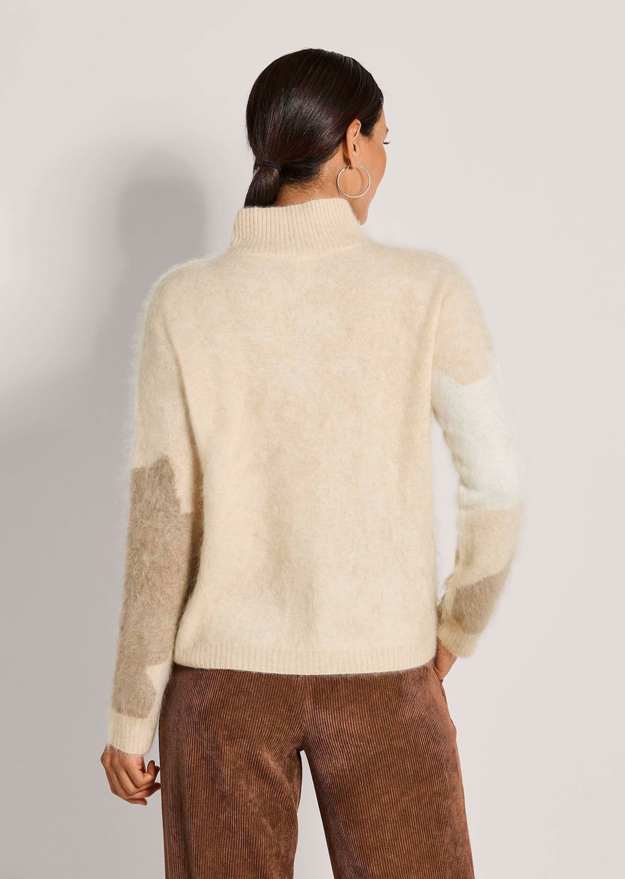 MADELEINE Longpullover »Pullover Gebrushter Kaschmirpullover«