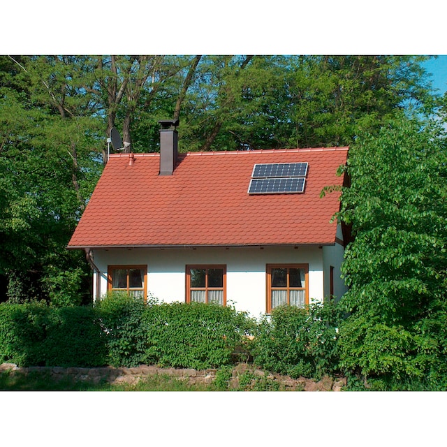 Black Friday Sunset Solarmodul »Stromset AS 140, 140 Watt, 12 V«, (Set),  für Gartenhäuser oder Reisemobil | BAUR