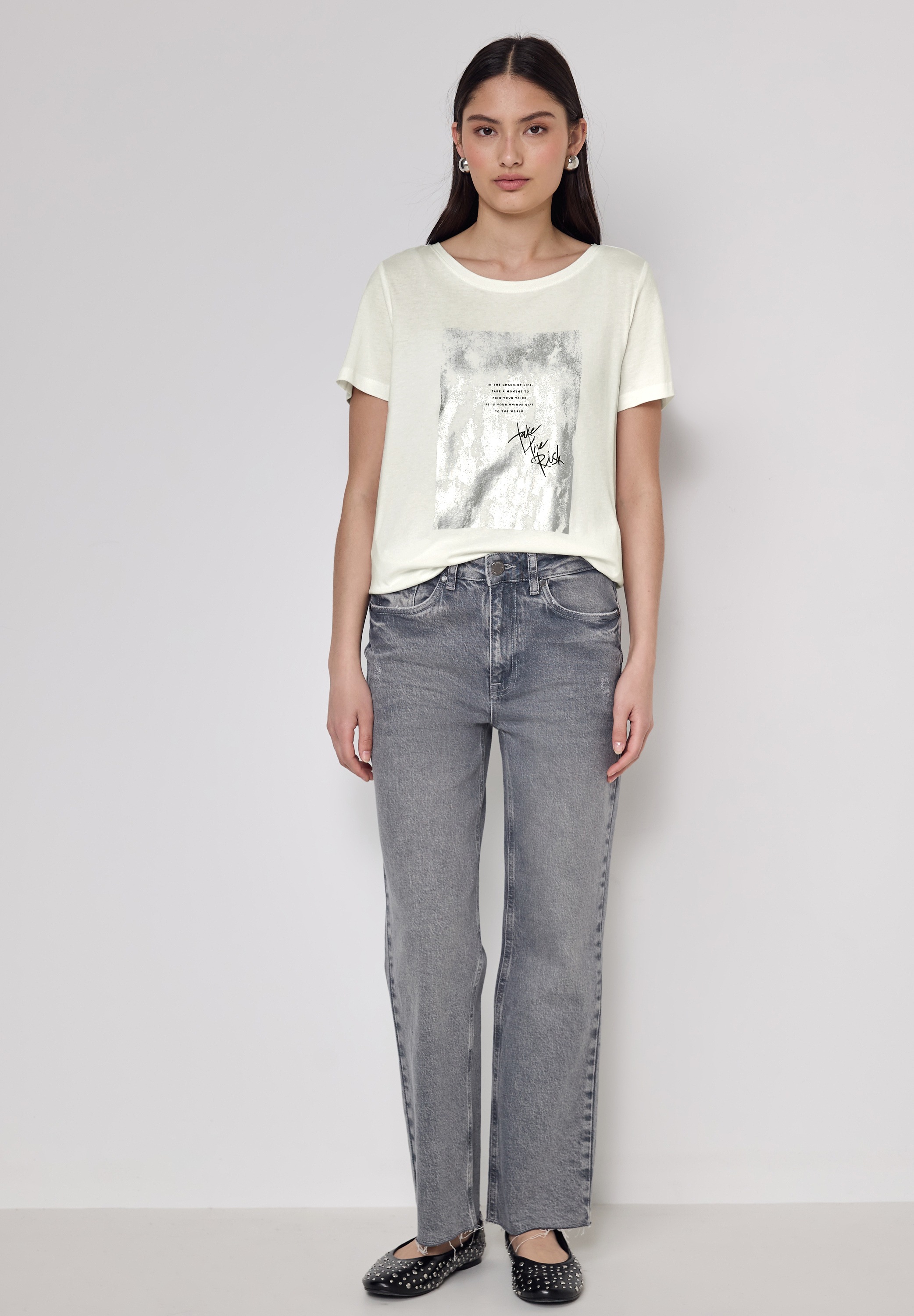STREET ONE STUDIO T-Shirt, im soften Baumwoll-Mix