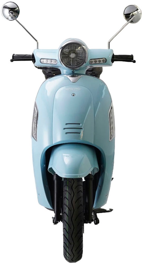 GT UNION Motorroller "Massimo 45", ohne Topcase, 45 km/h, blau, Motorroller, Luftgekühlter Motor