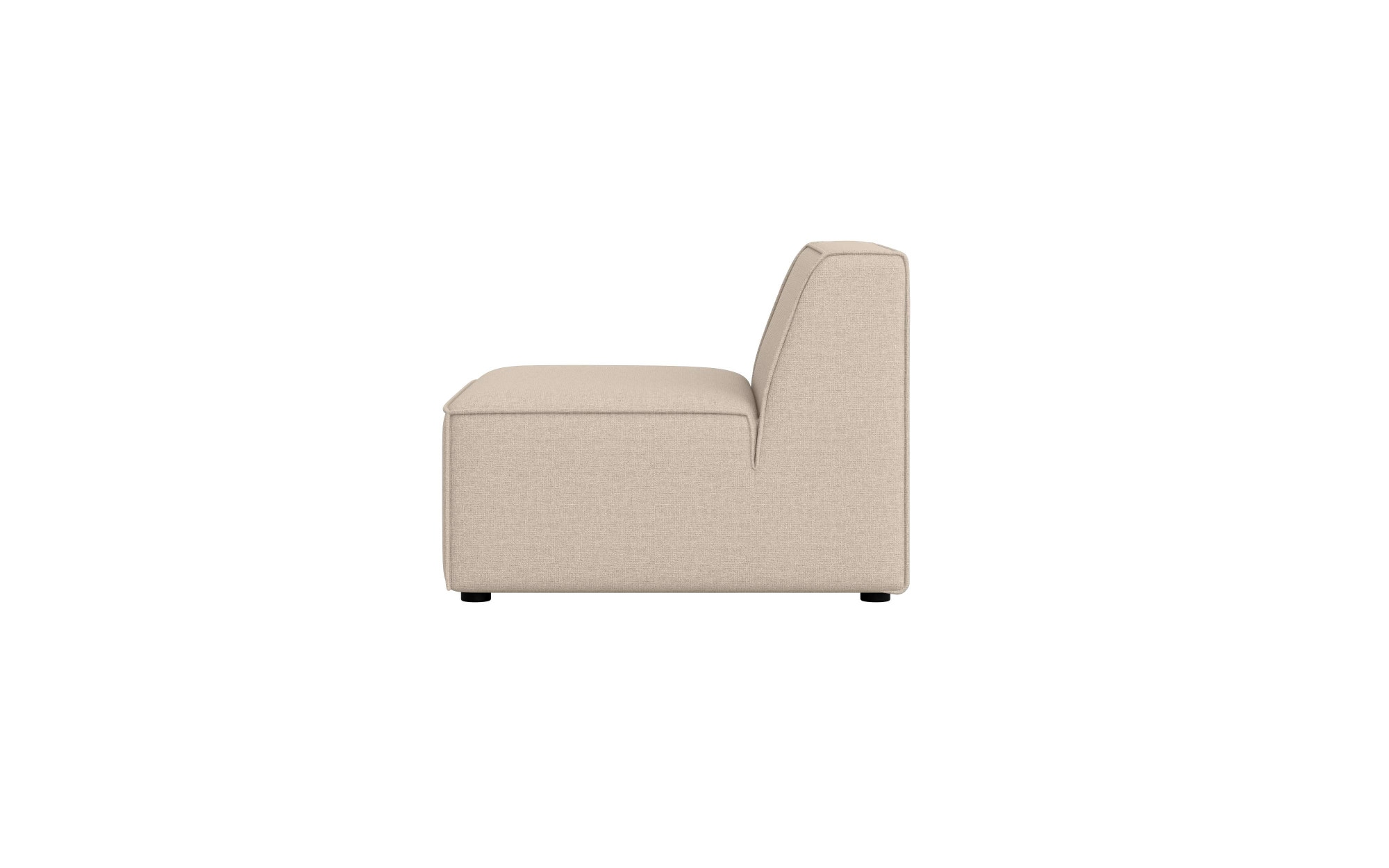 OTTO home Sessel »Bequemer Sessel Cavan, Maße B/T/H: 90/90/72 cm« ohne Armlehne, mit Wellenunterfederung, auch in Bouclé