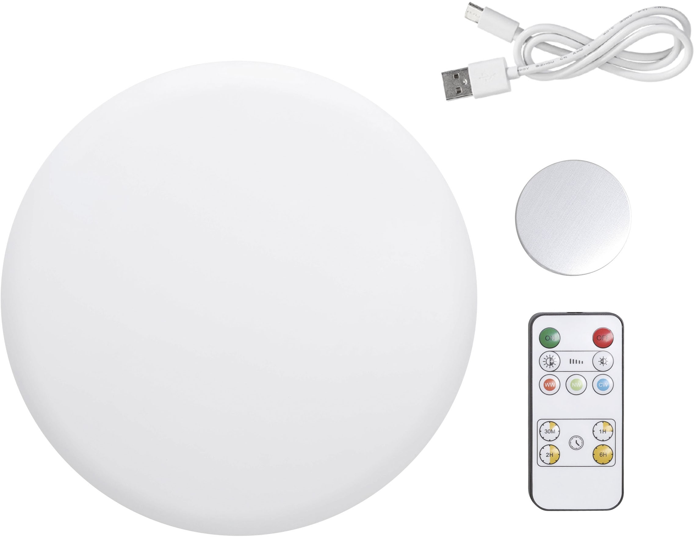 EGLO Wandleuchte »PORCIANO Wandlampe - Kunststoff - LED - 2W - IP20« LED-Modul 1 Stk. Warmweiß Wandstrahler, Wandspot, Wohnzimmer, Flur, Schlafzimmer, H4 x Ø20 cm