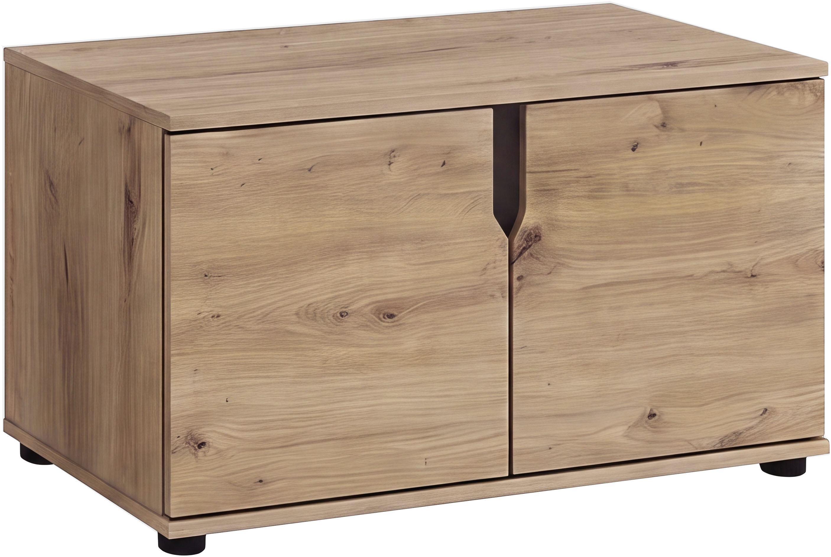 OTTO home Sitzbank "FJELL, Breite 80cm, 2 Türen, 2 Einlegeböden, 4 Fächer" Bank Truhe, Kommode, Garderobenbank, Dielenbank