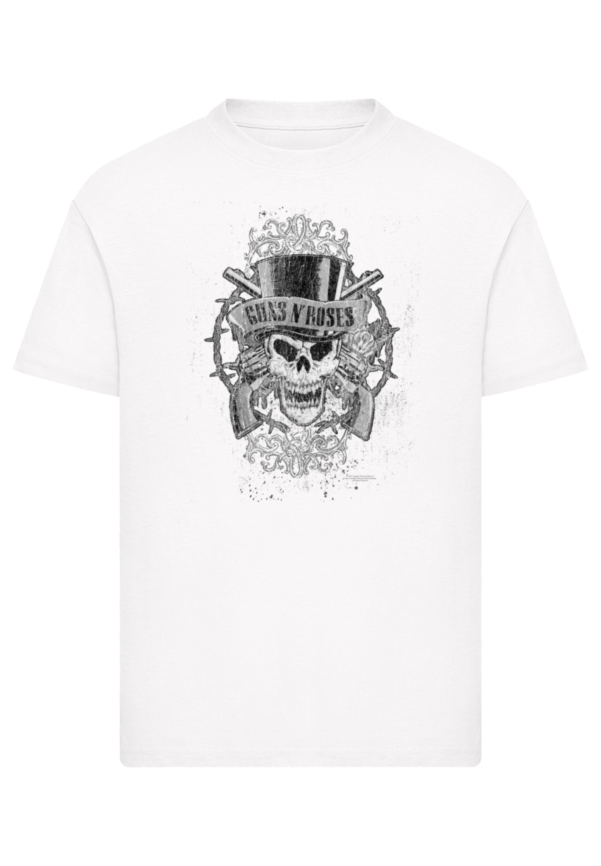 F4NT4STIC T-Shirt »Guns 'N' Roses Skull and Pistols«, Premium Qualität