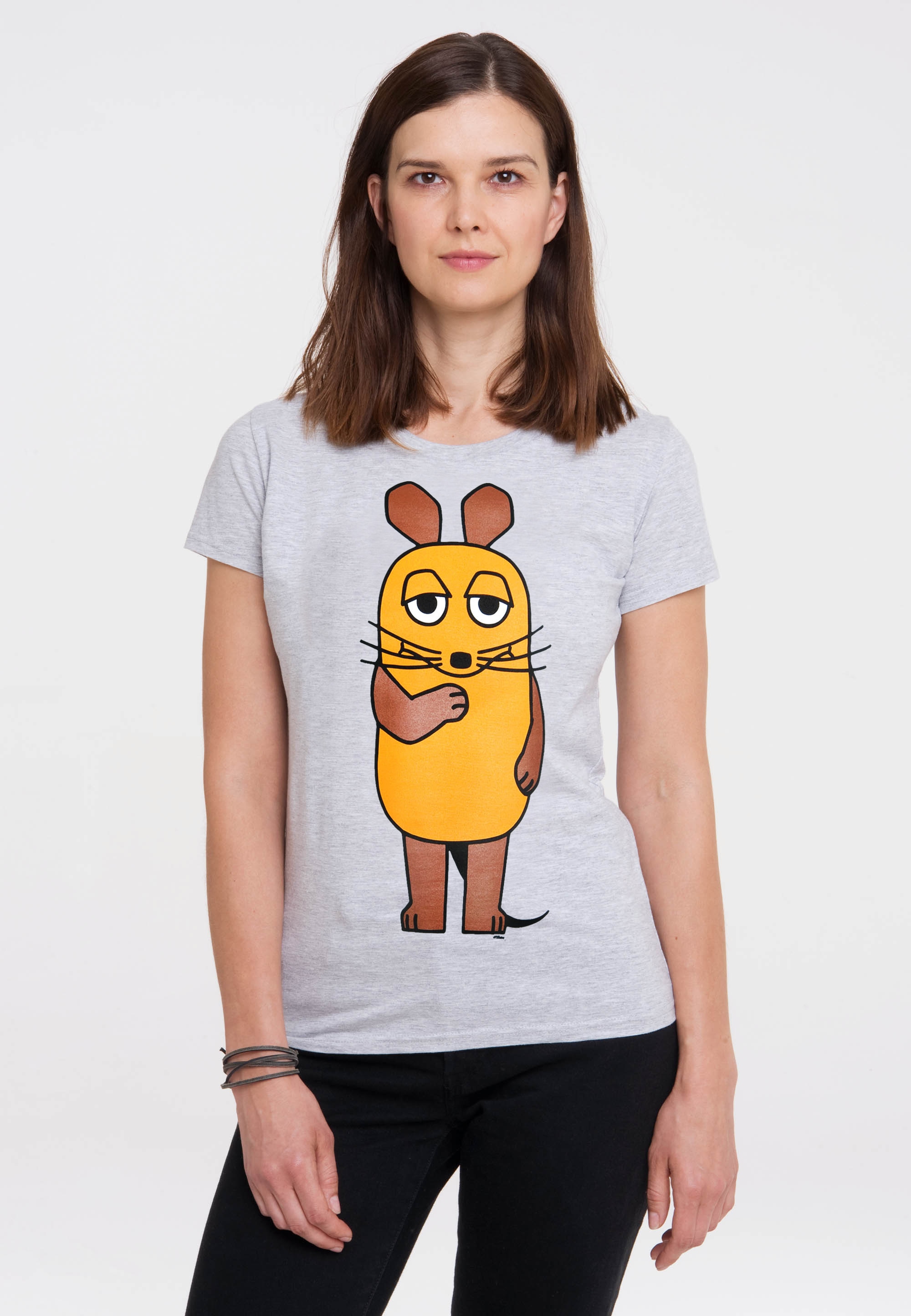 LOGOSHIRT T-Shirt »Sendung mit der Maus«, mit coolem Maus-Print