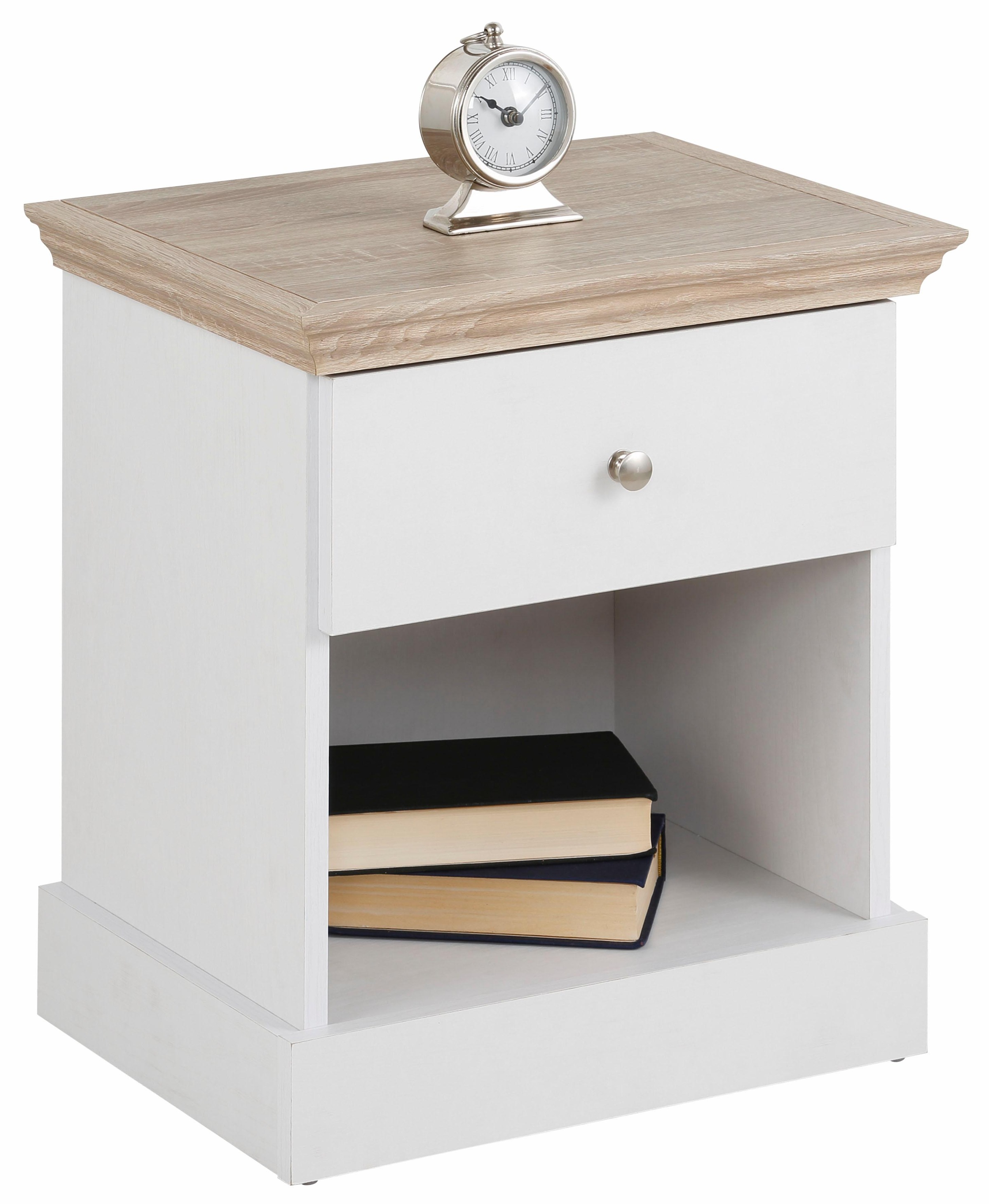 OTTO home Nachtkonsole "Binz" mit einem schönen Metall Knopfgriff, Breite 4 günstig online kaufen