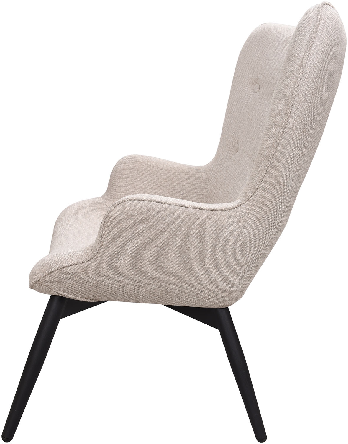 SalesFever Sessel »Komfortabler Relaxsessel zum Entspannen«, (1 St.), Eleganz durch dekorative Knopfheftung