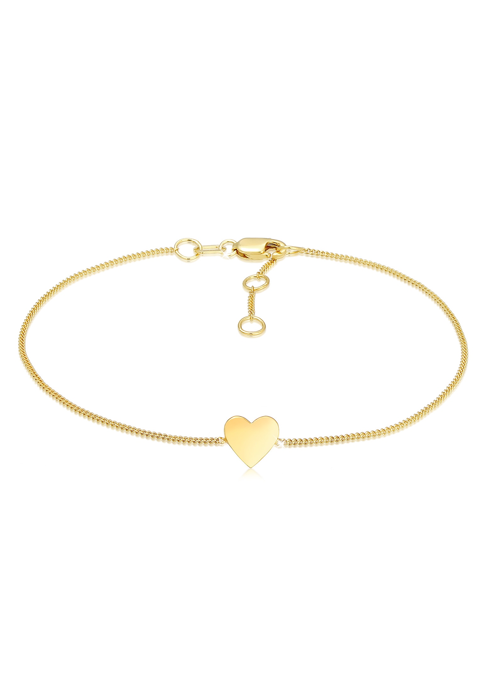 Elli Premium Armband »Valentinstag Herz Anhänger Liebe 375er Gelbgold«  online kaufen | BAUR