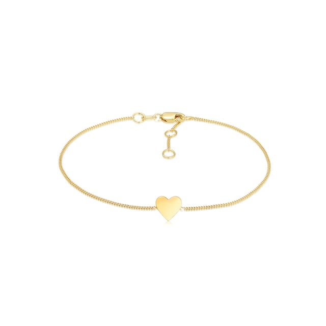 Elli Premium Armband »Valentinstag Herz Anhänger Liebe 375er Gelbgold«  online kaufen | BAUR