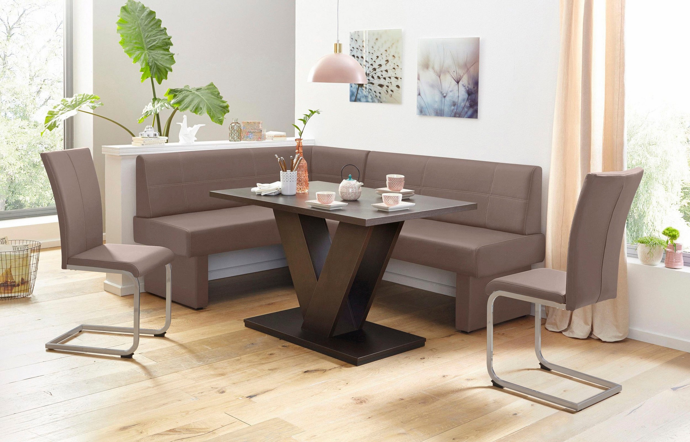 Thumbnail - Home affaire Freischwinger "Nils" (Set) 2 Stk.Stuhl belastbar bis 120 Kg, Gestell Metall im Chrom-Look oder Schwarz