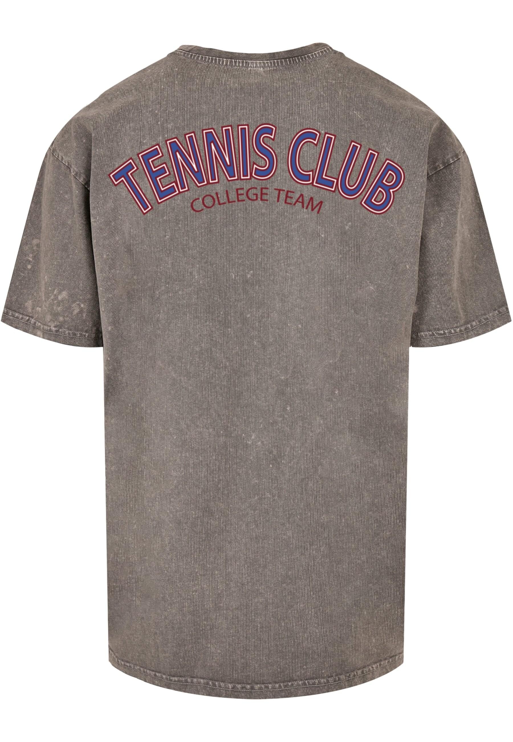 Merchcode T-Shirt »Merchcode Herren College Club Acid Washed Oversized Tee«, (1 tlg.)