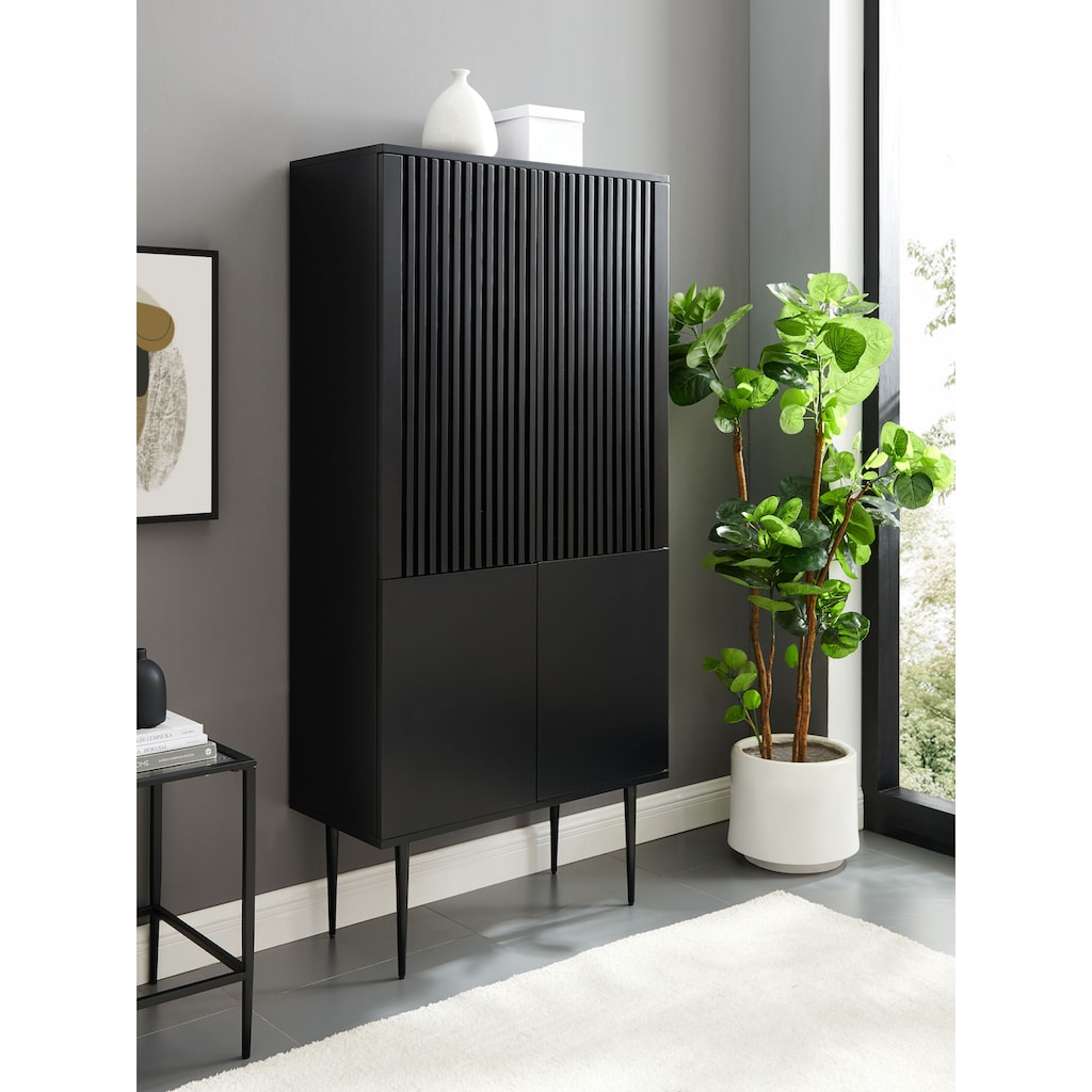 Places of Style Highboard »Saltaire«, In modernem Design, Ganzmetall-Scharniere