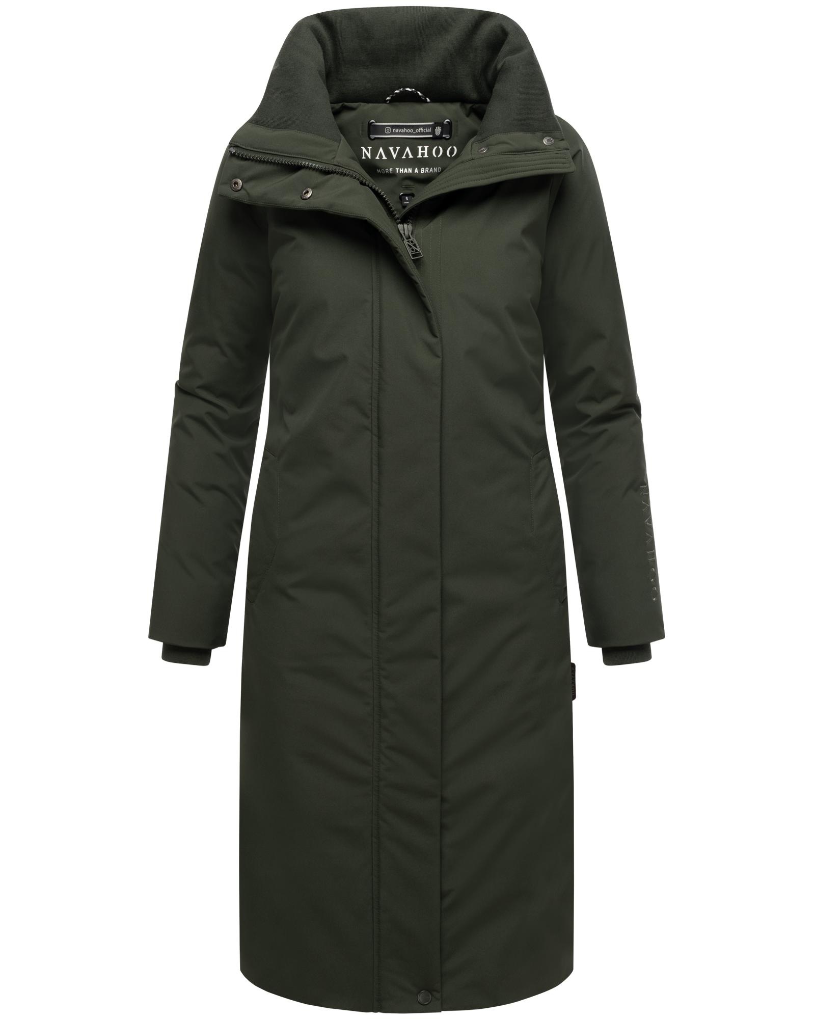 Navahoo Wintermantel »Traumblüte 14« Warmer Parka mit Stehkragen