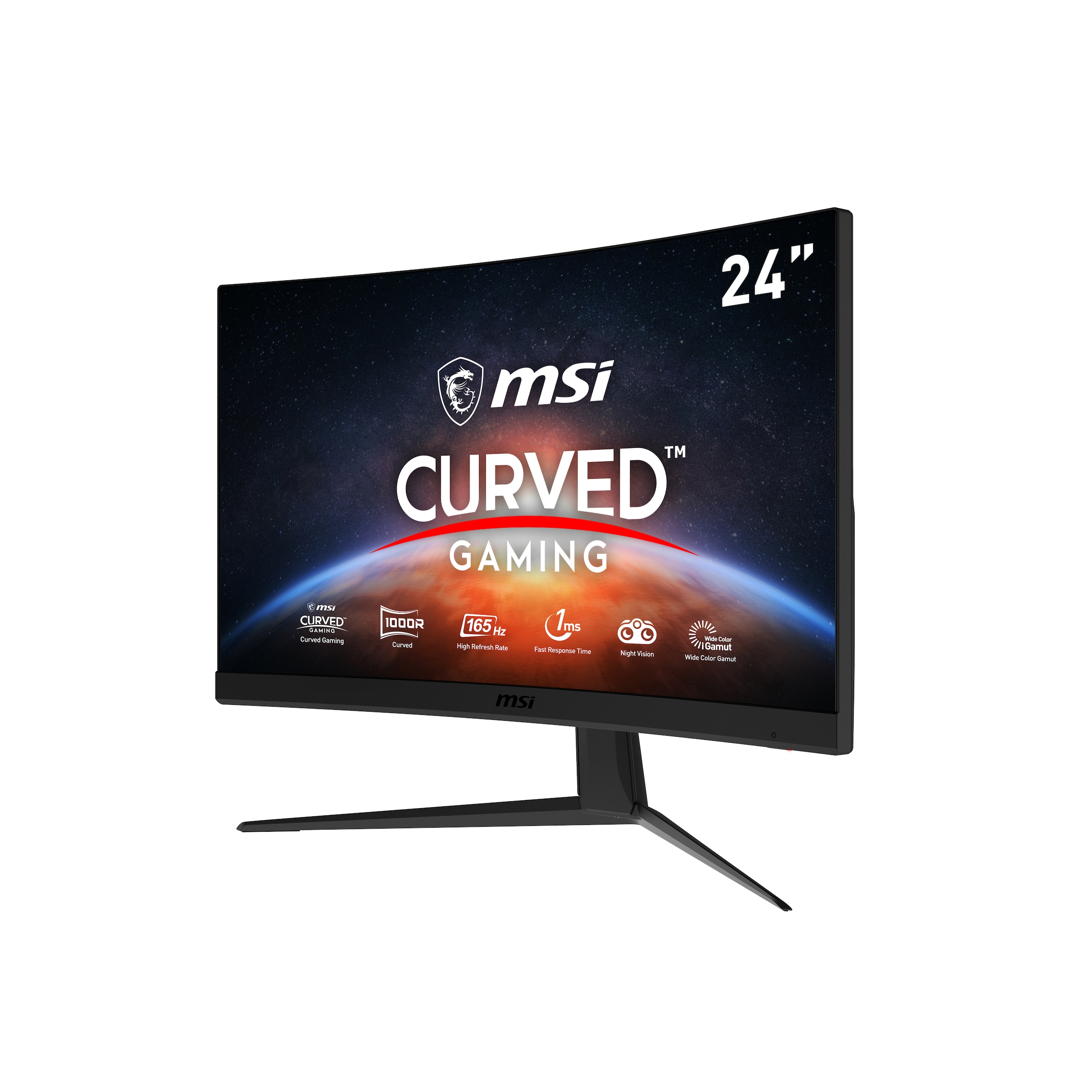 MSI Curved-Gaming-LED-Monitor »MAG ARTYMIS 242C«, 60 cm/23,6 Zoll, 1920 x 1080 px, Retina, 1 ms Reaktionszeit, 165 Hz, rahmenloses Design