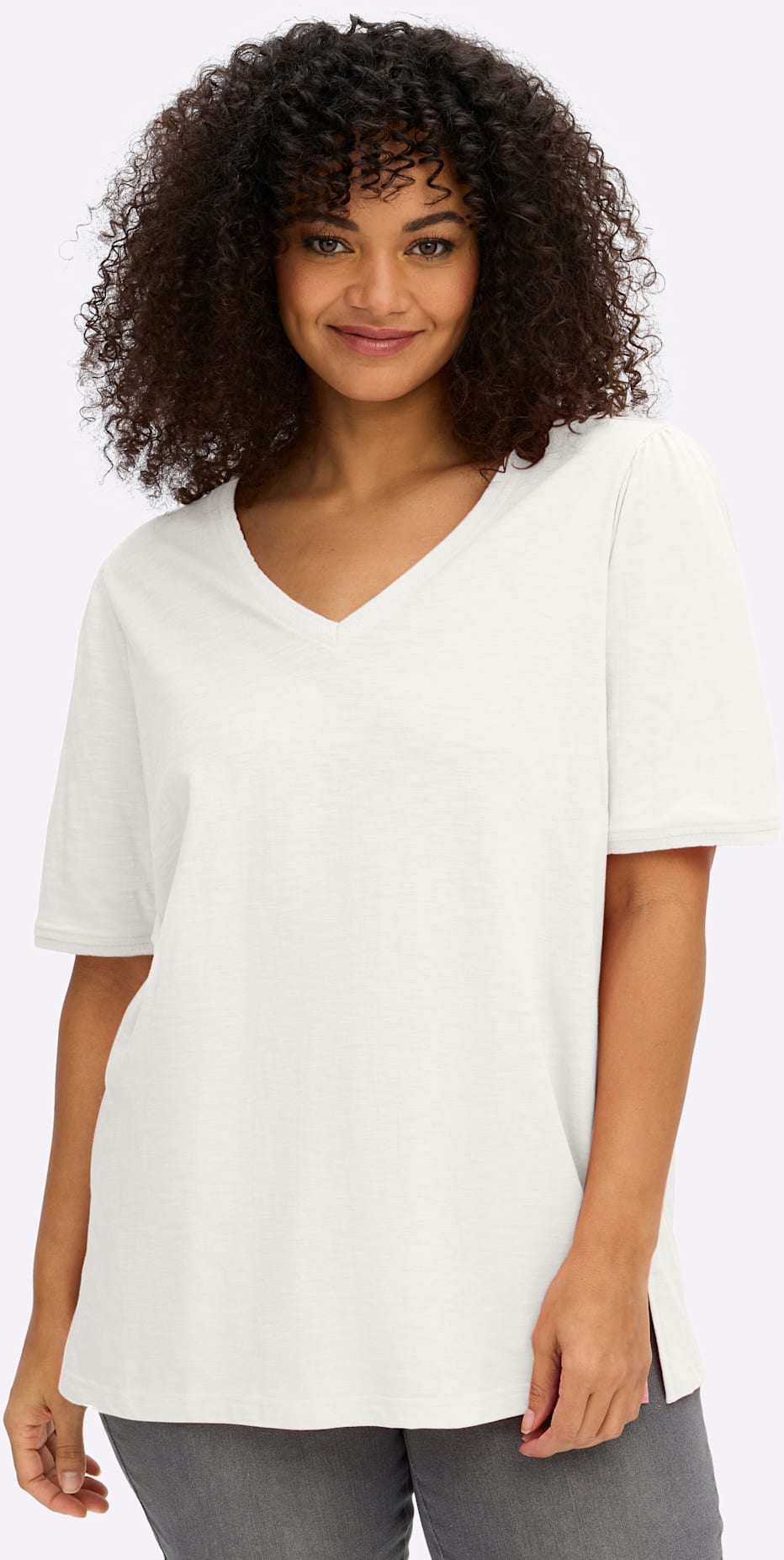 Sheego T-Shirt "Halbarmshirt" 1