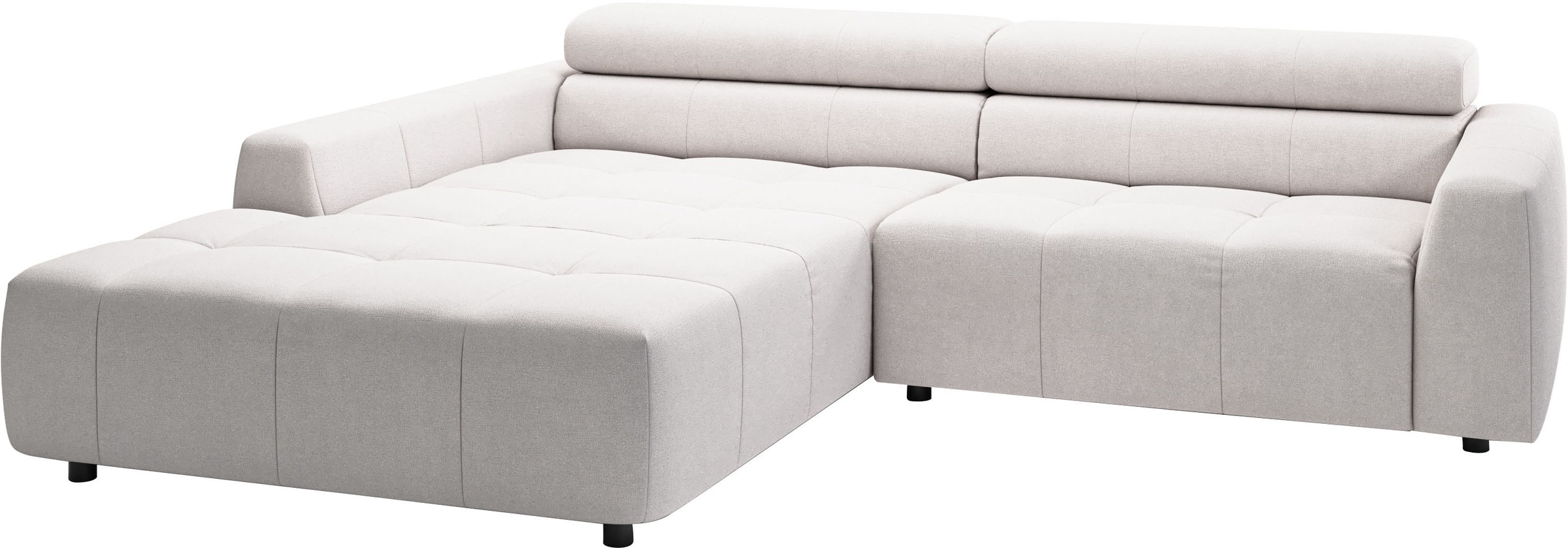 Thumbnail - 3C Candy Ecksofa "Denver auch mit Cord- und Easy care-Bezug, Kopfteilverstellung L-Form", wahlweise. mit motorischer Sit...