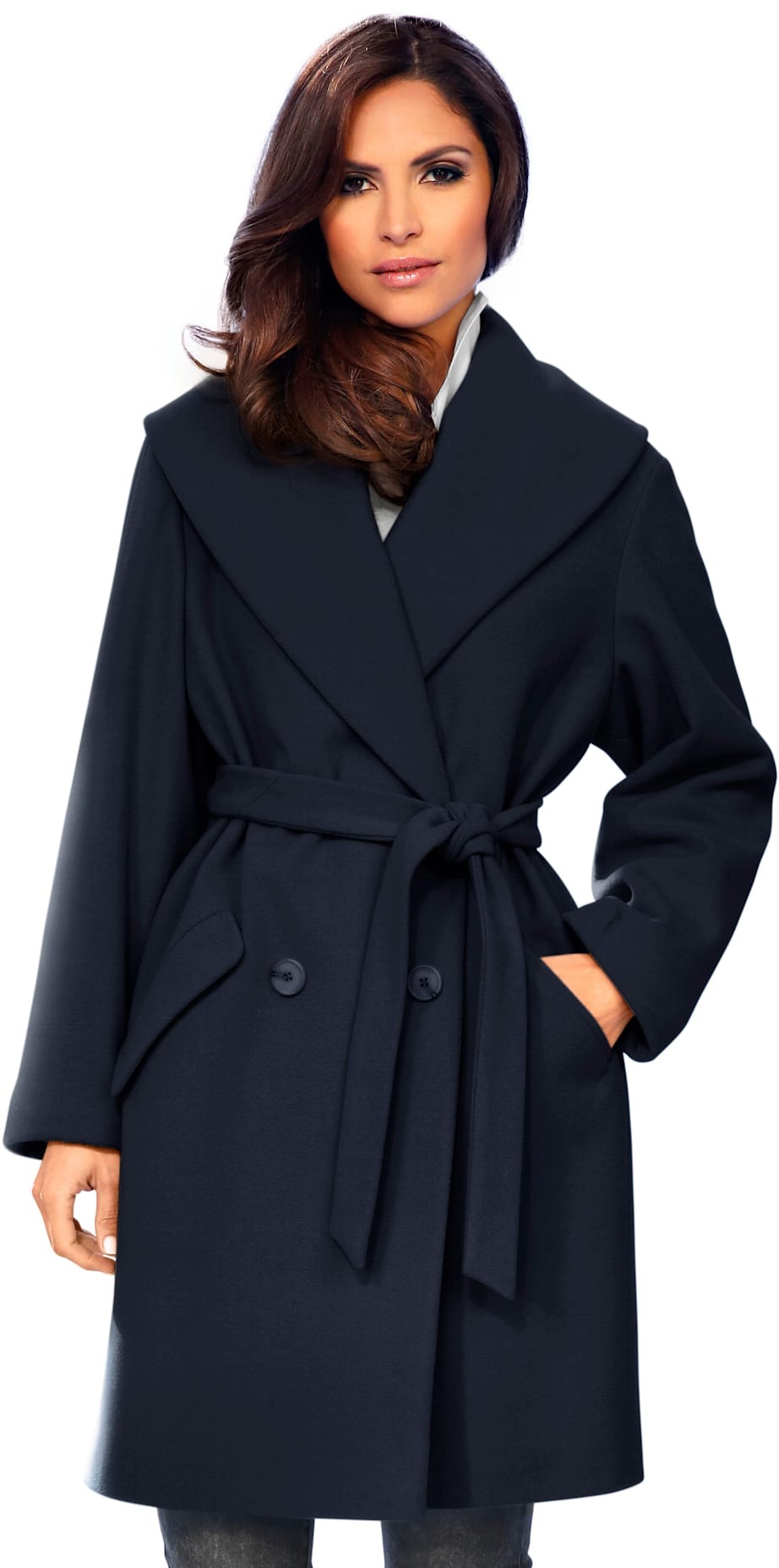 ASHLEY BROOKE by heine Wolljacke, ohne Kapuze günstig online kaufen