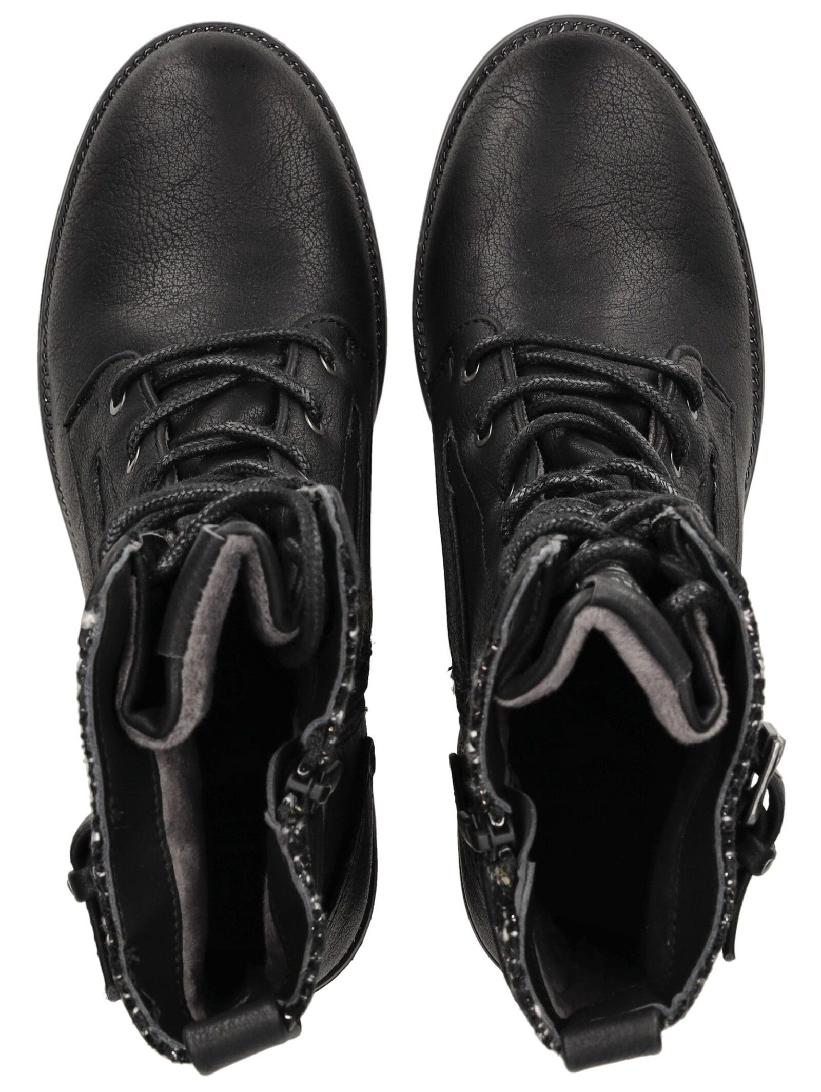 Mustang Shoes Schnürstiefelette »Mustang Shoes Stiefelette Lederimitat/Textil«