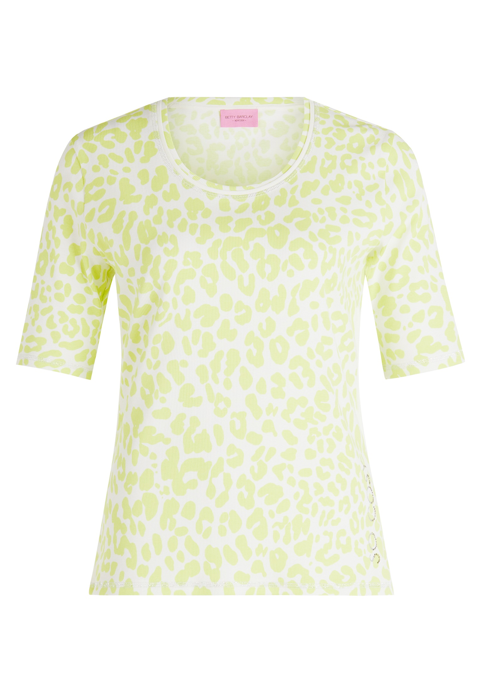 Betty Barclay Kurzarmshirt »Betty Barclay Basic Shirt mit Rippenstruktur«, (1 tlg.), Flatlock
